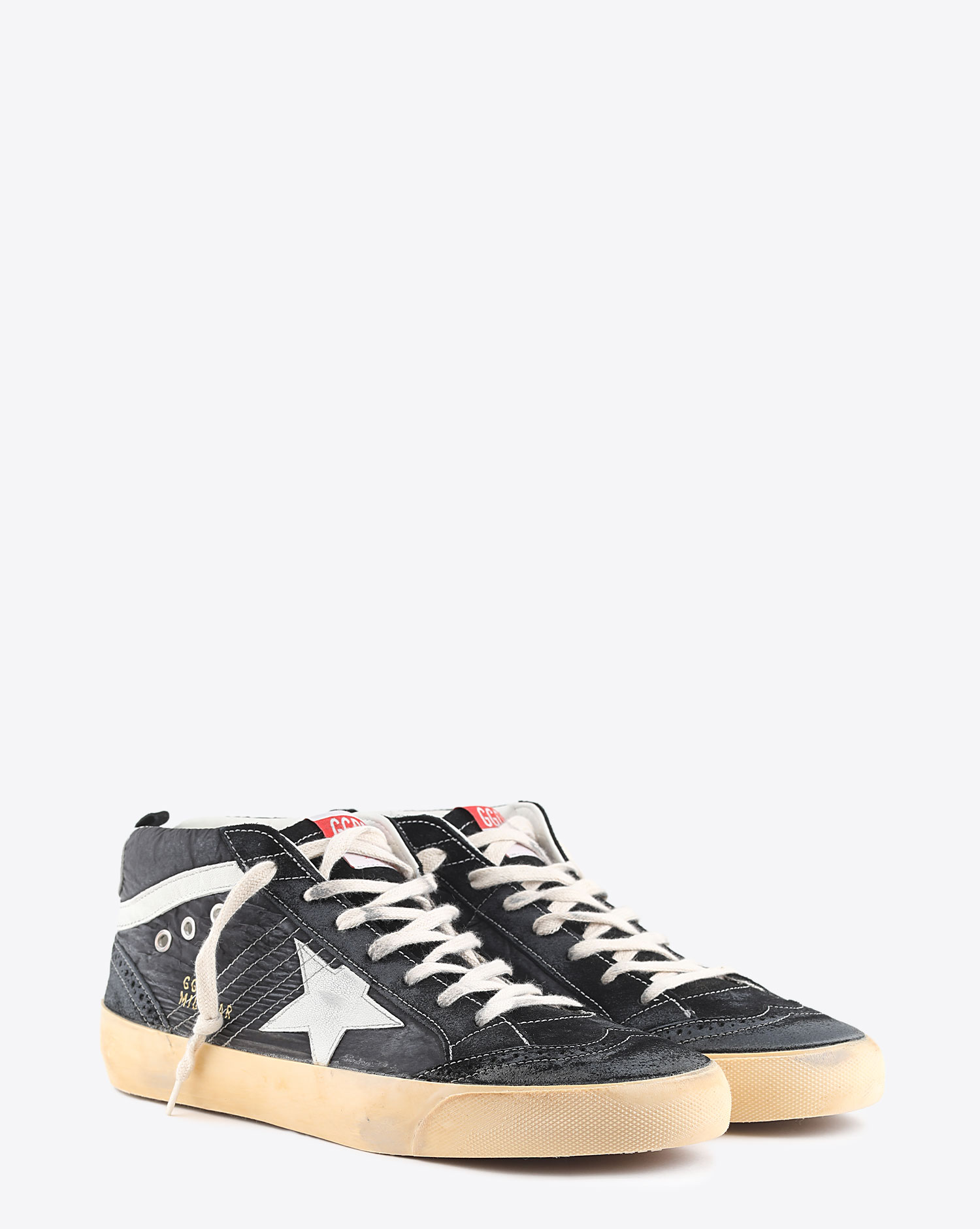 Sneakers Golden Goose Mid Star - Black White 80203