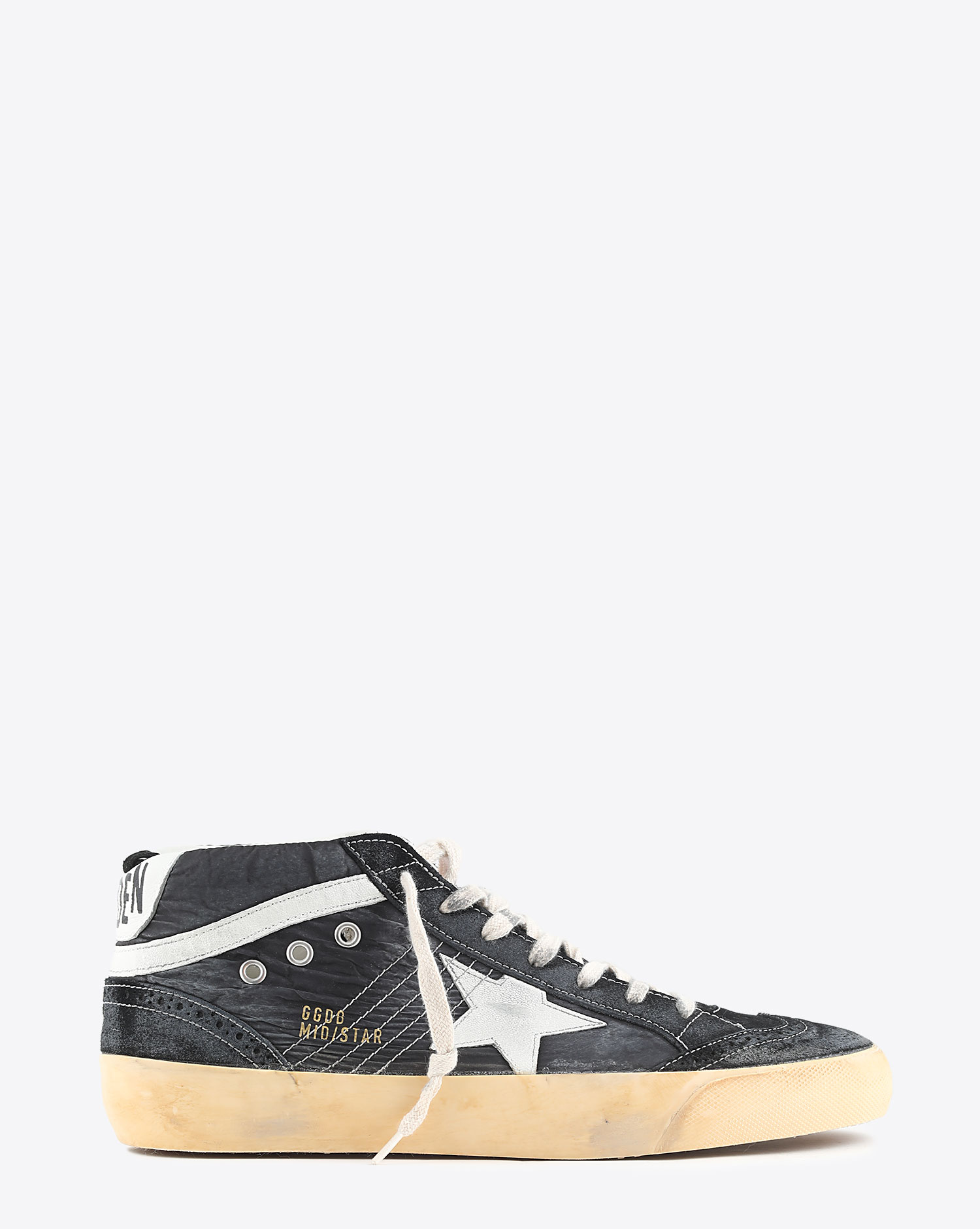 Sneakers Golden Goose Mid Star - Black White 80203