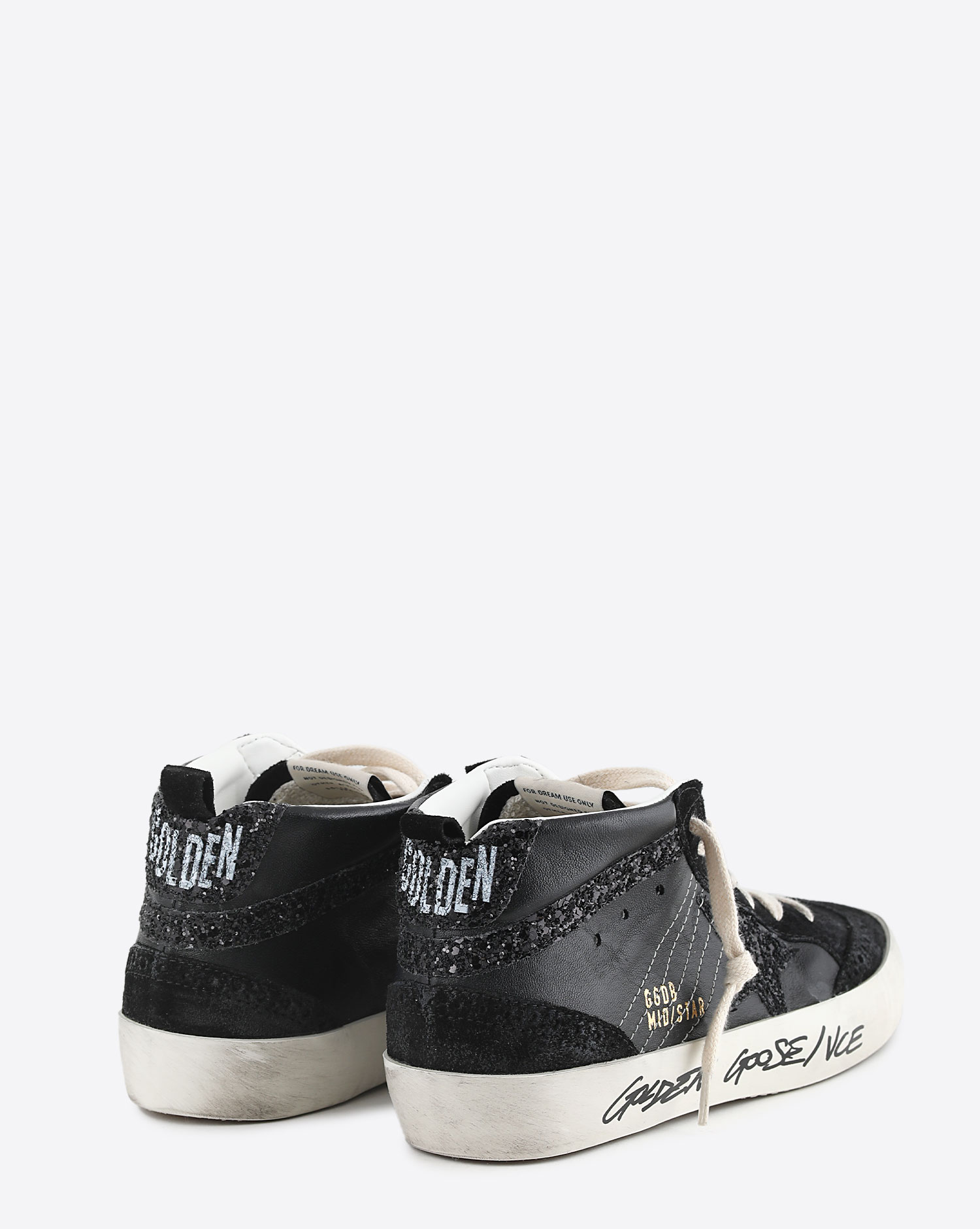 Sneakers Mid Star Black Glitter 90100 Golden Goose 