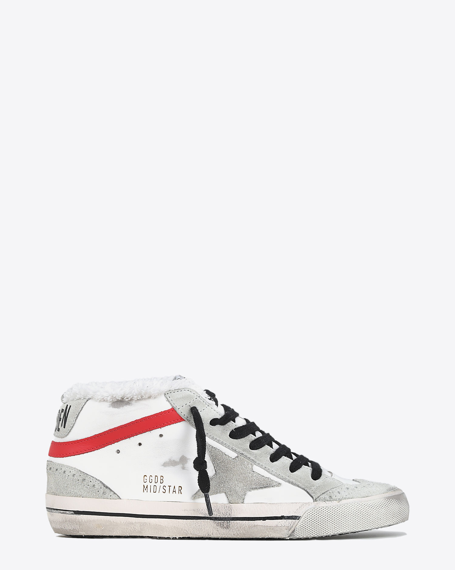 Sneakers Mid Star - Shearling White Ice Red 10218 Golden Goose. Profil. 