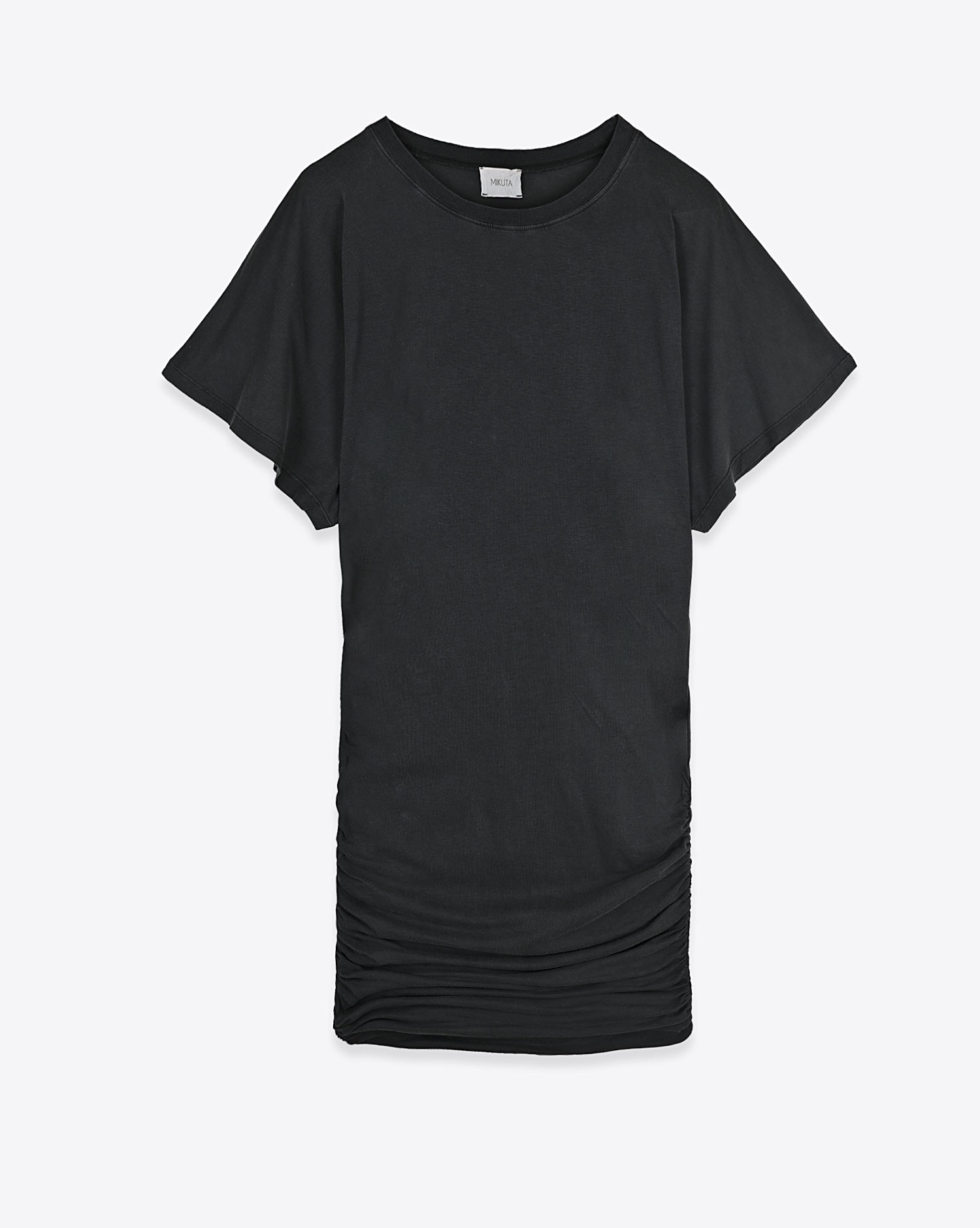 Mikuta Robe Courte Drapée – Noir