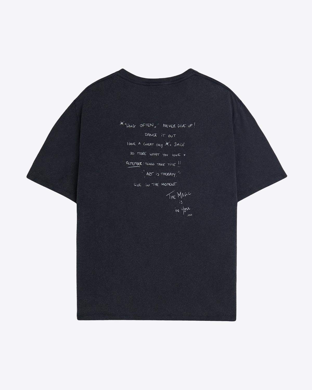 Tee-shirt Self Love Vintage Mikuta noir. Vue dos. 
