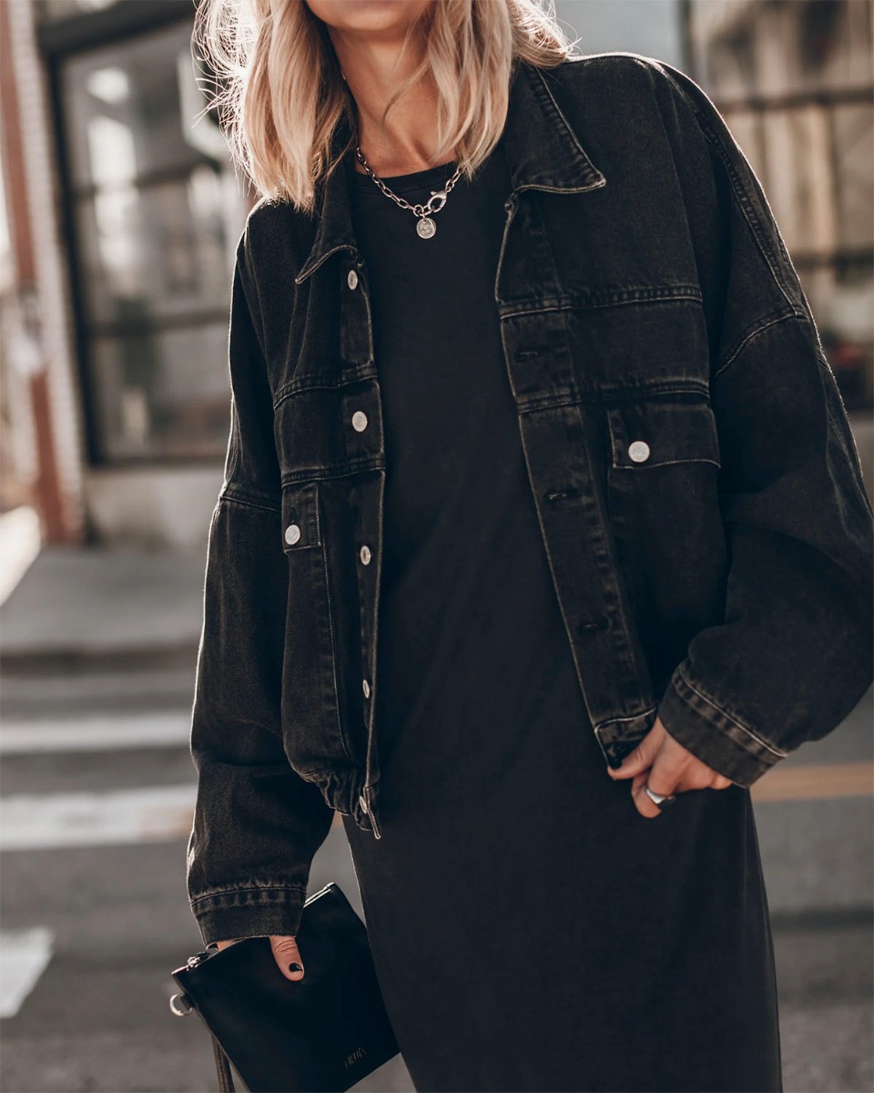 Image du produit Mikuta Veste en Jean &ndash; Noir - 3