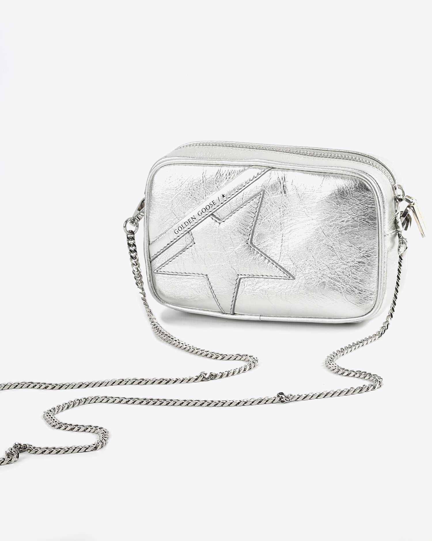 Sac Golden Goose Mini Star Silver