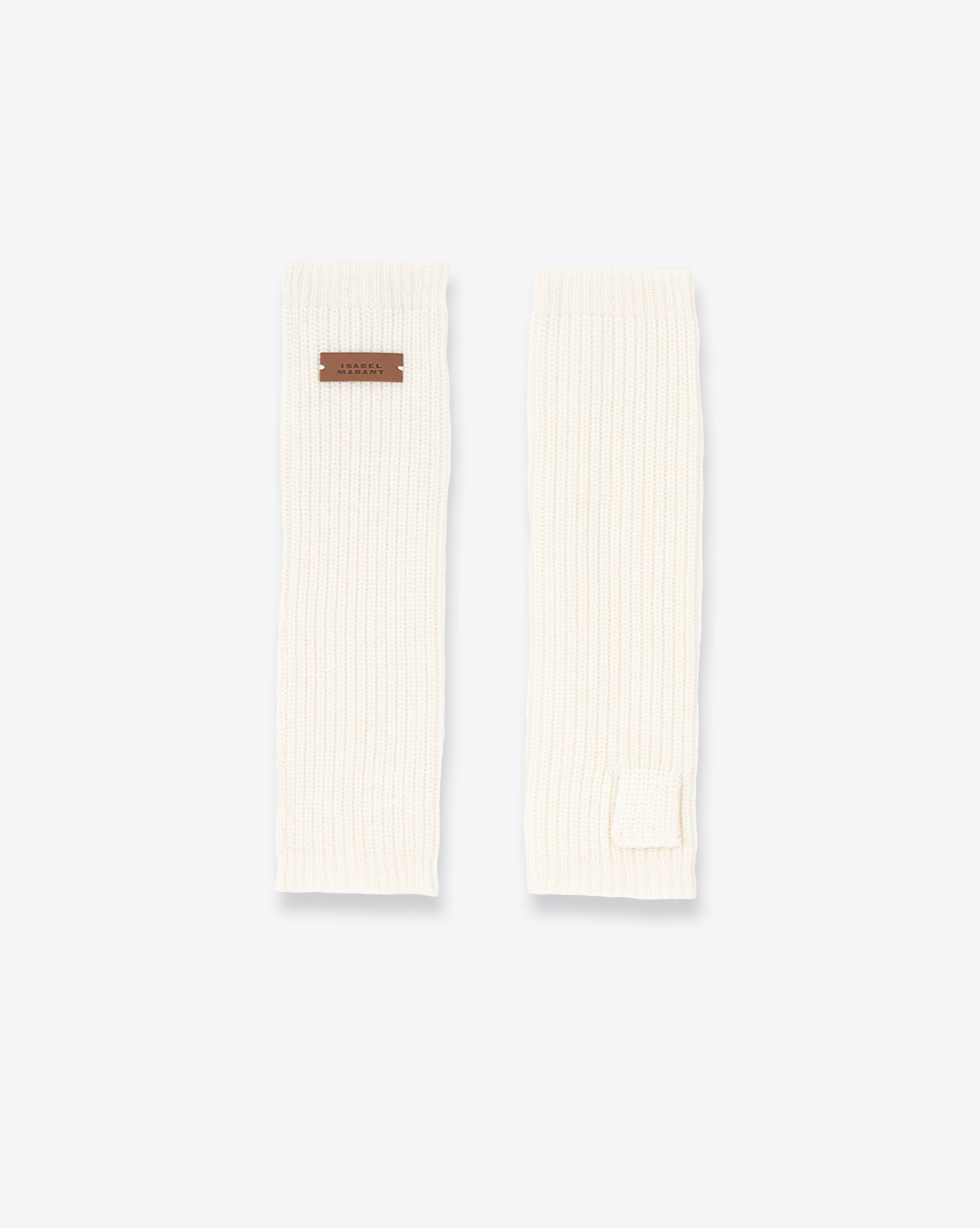 Produit Mitaine Enos Isabel Marant en laine coloris crème. 