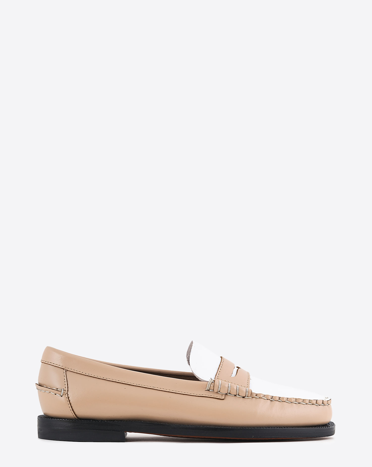 Sebago Mocassins Classic Dan Beige Blanc