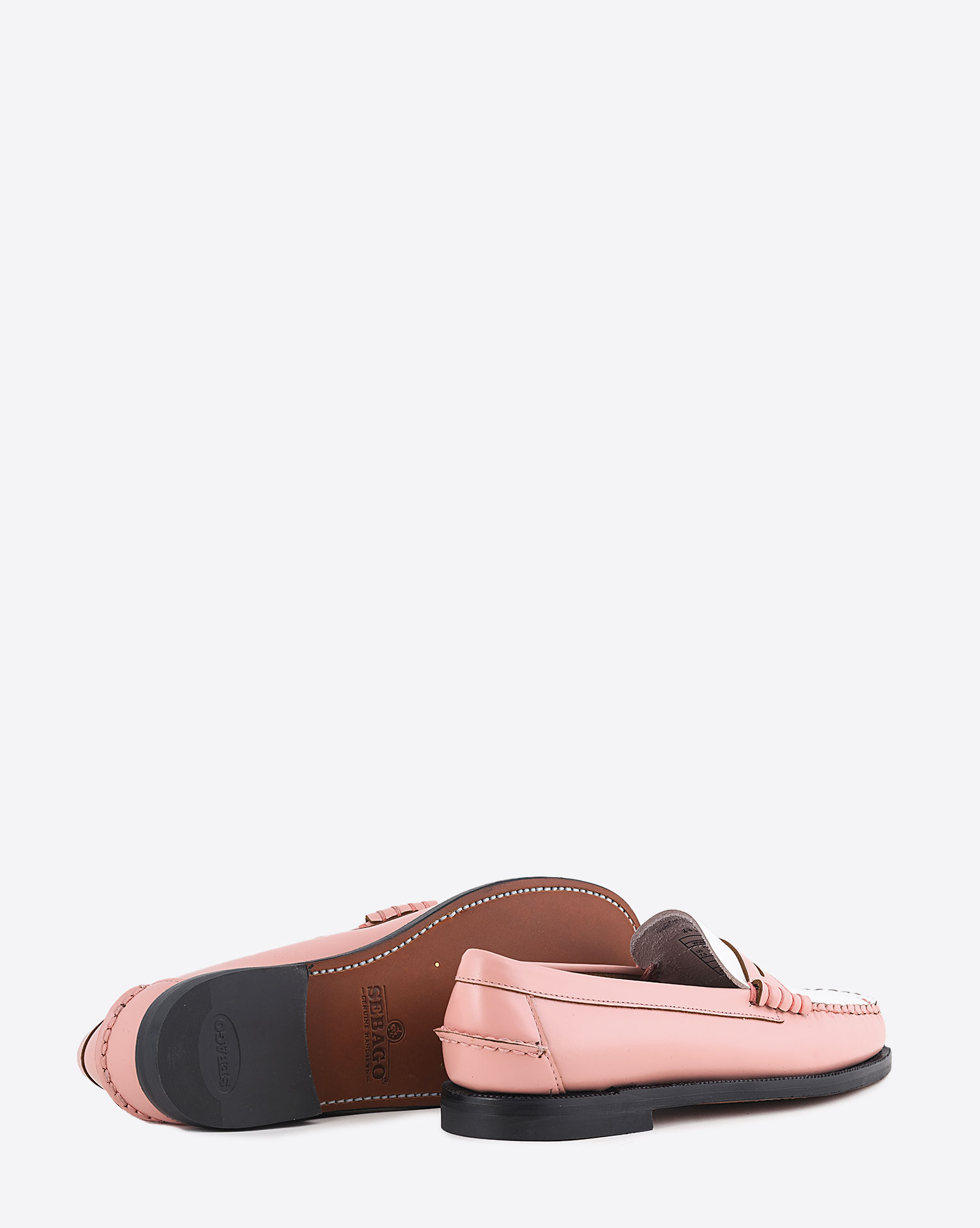 Sebago Mocassins Classic Dan Rose Blush Blanc