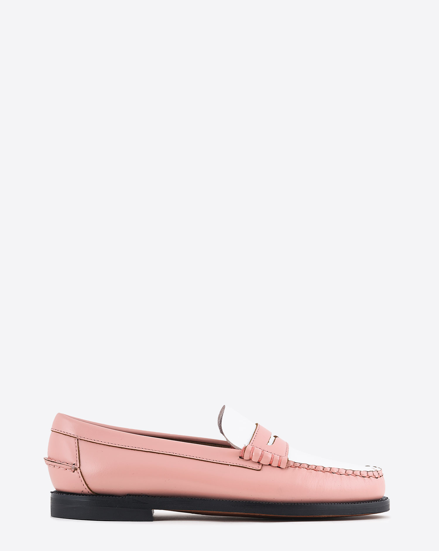 Sebago Mocassins Classic Dan Rose Blush Blanc