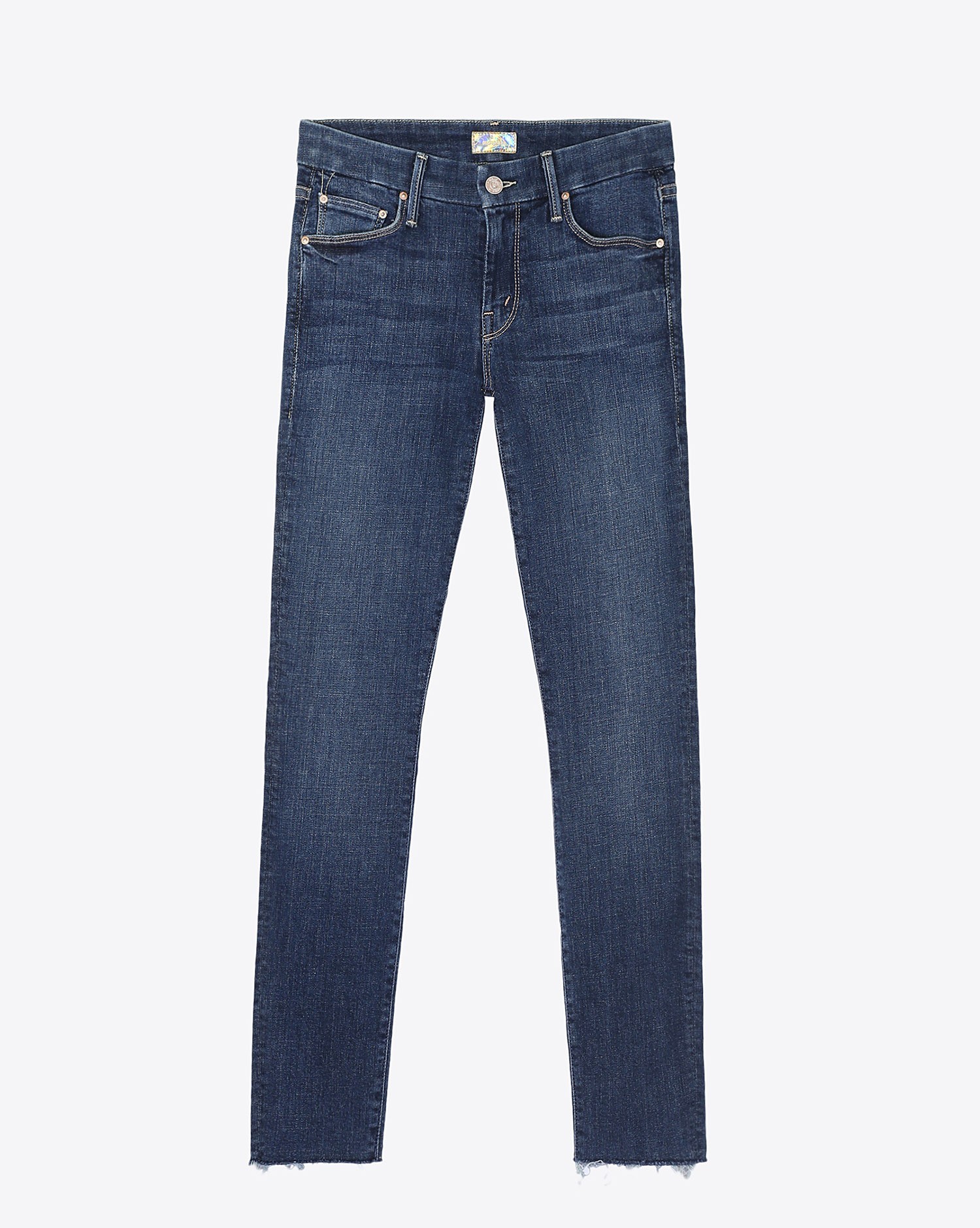 Mother Denim Looker Ankle Fray  Girl Cruch 