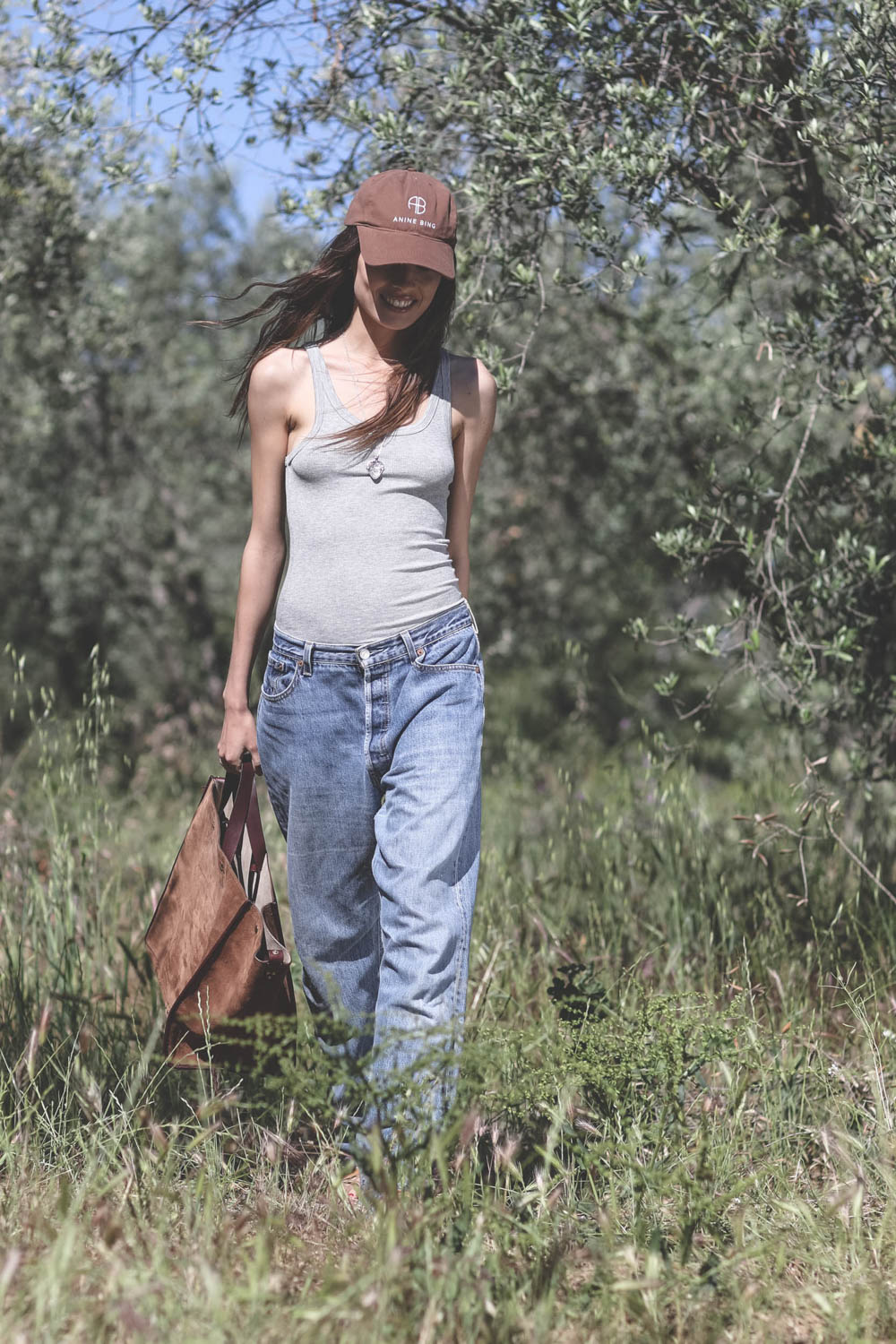 Jeremy Baseball Cap in Dark Camel | ANINE BING