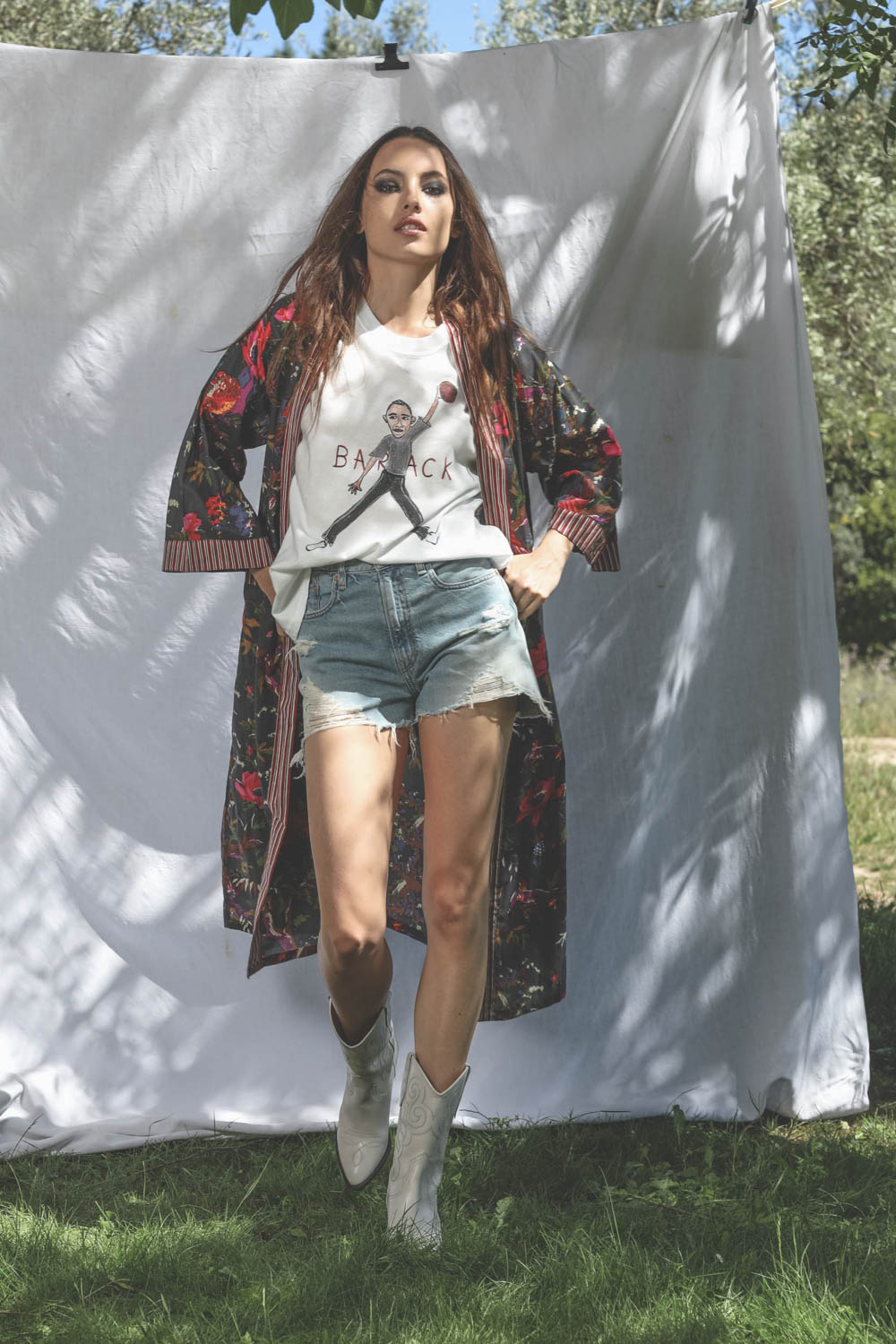  Kimono Sharing anthracite rouge 