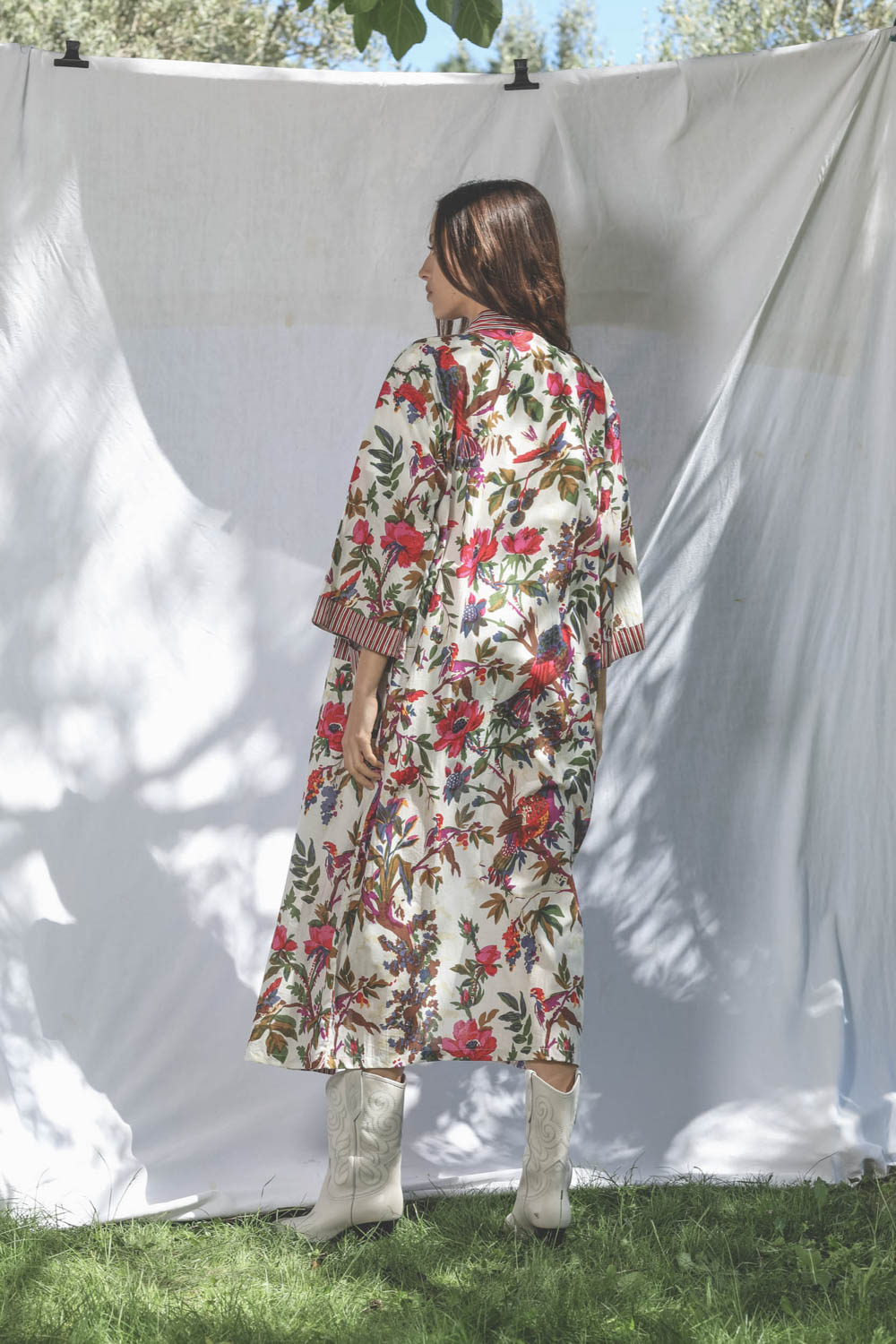 Kimono Sharing Blanc Rouge