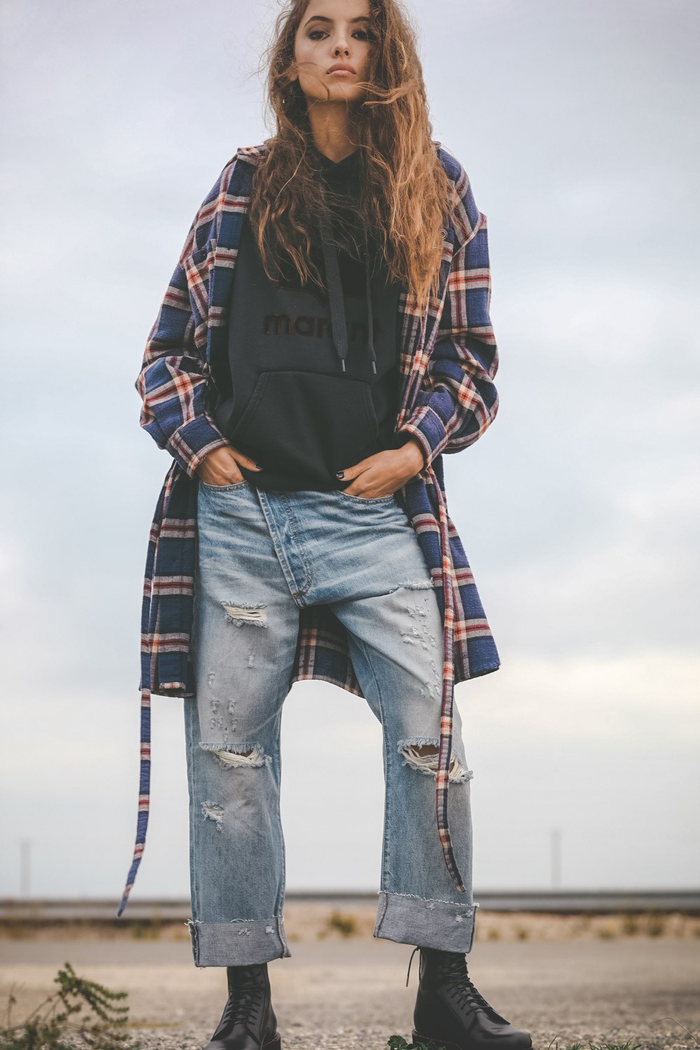 Image du produit Isabel Marant Etoile Sweatshirt MANSEL - Faded Black H20 - 5