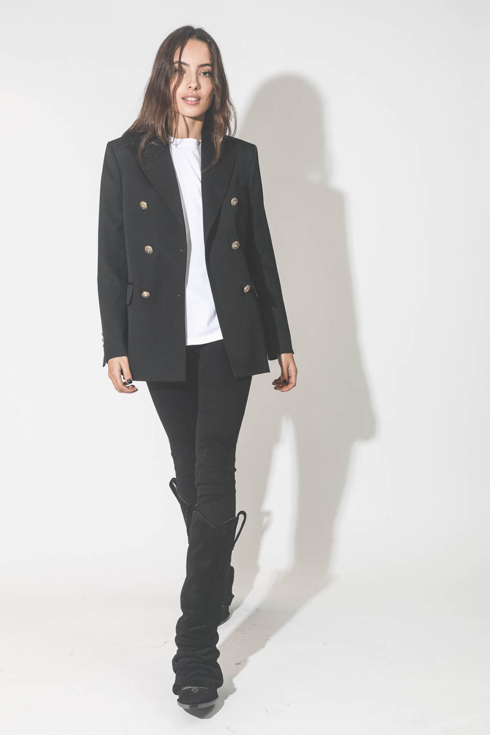 Golden Goose Veste Blazer Diva Noir vue face