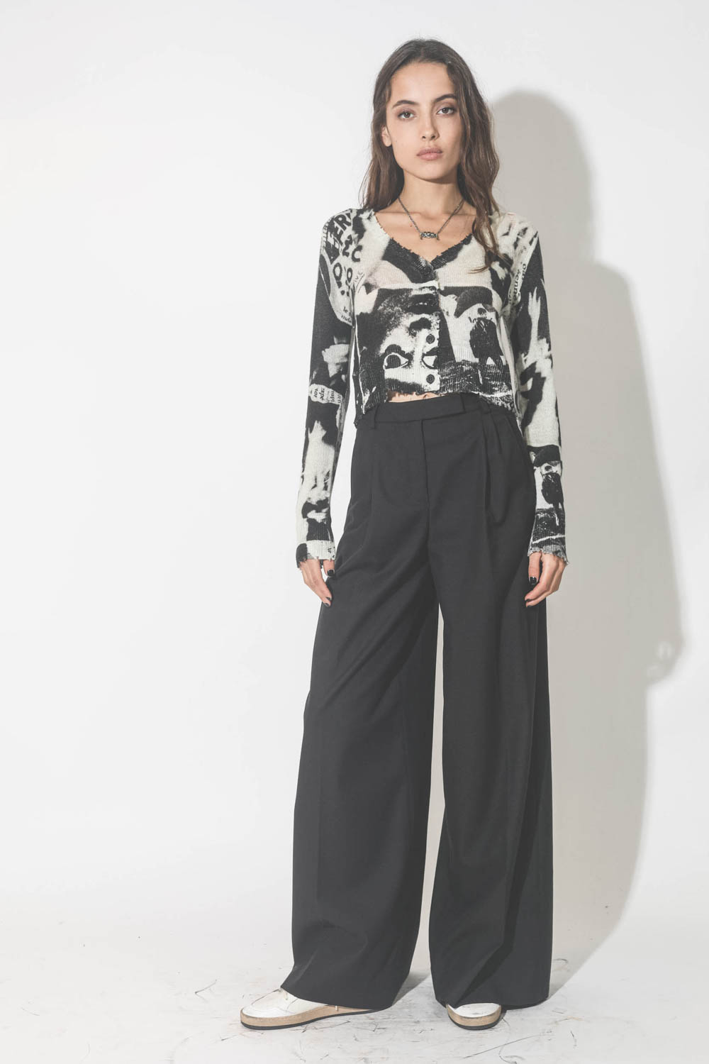 Image du produit R13 Cardigan Baby – Newspaper Print - 3