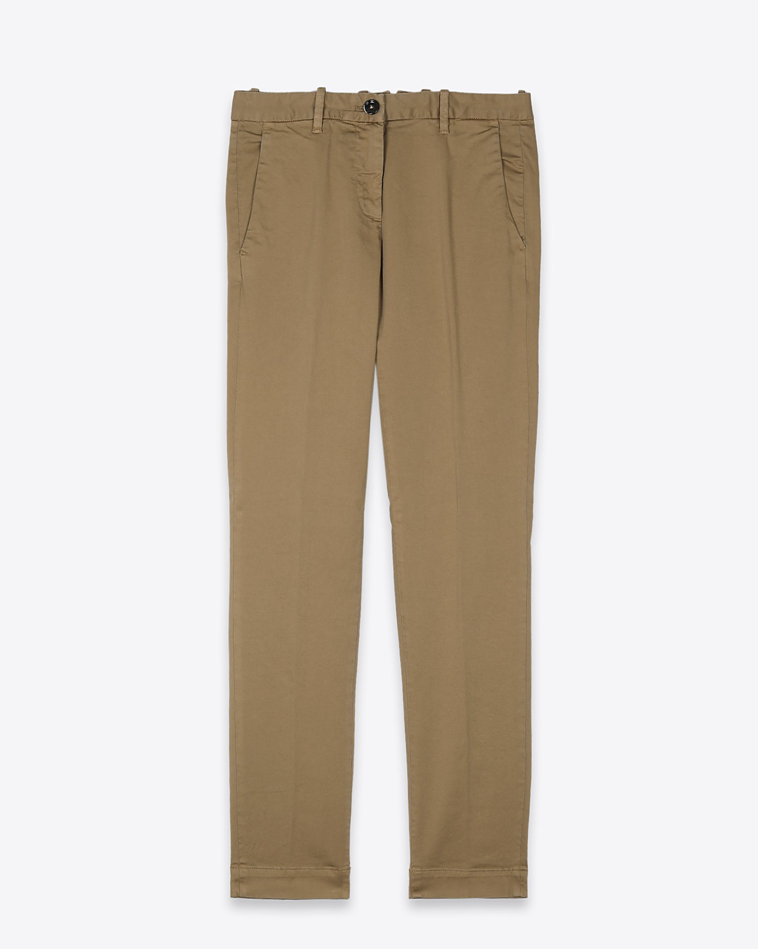 Pantalon toile Breezy chino slim camel Nine In The Morning 