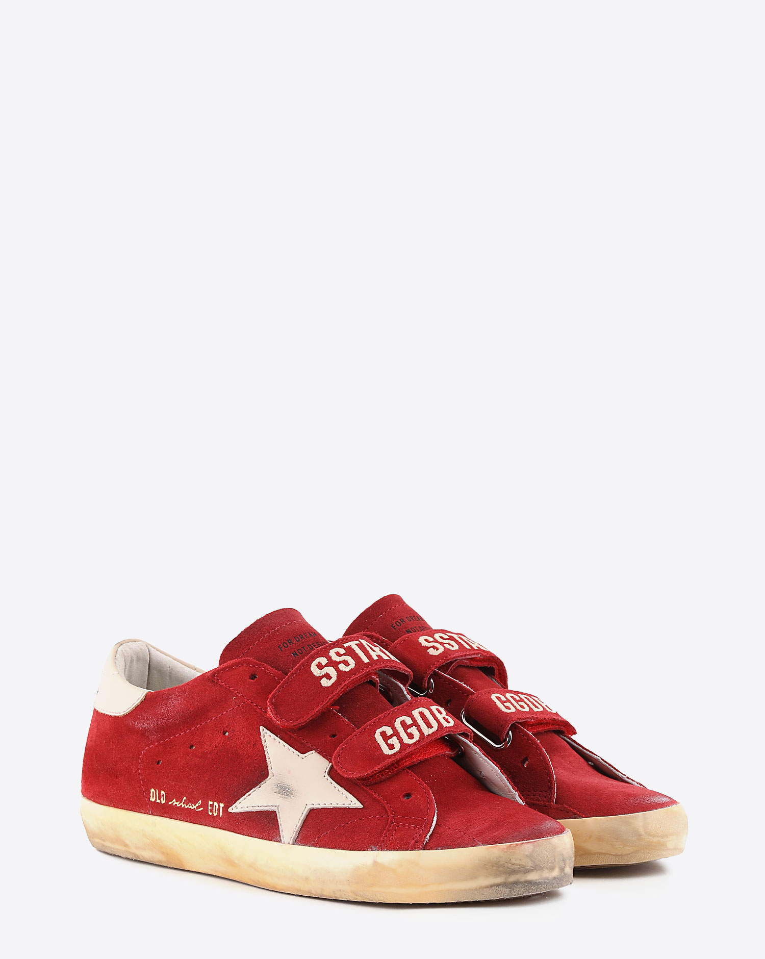 Sneakers Golden Goose Old School Red Beige 40442