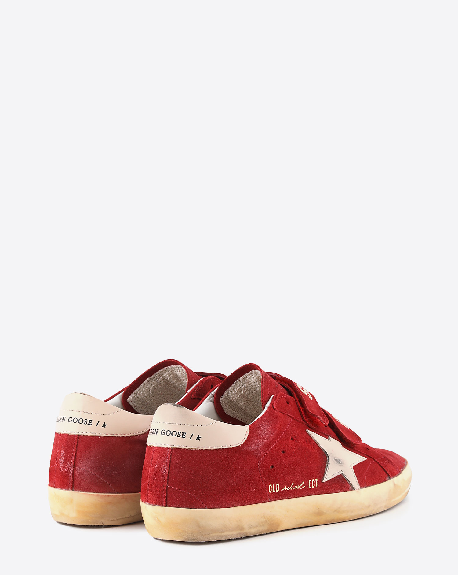 Sneakers Golden Goose Old School Red Beige 40442 vue dos