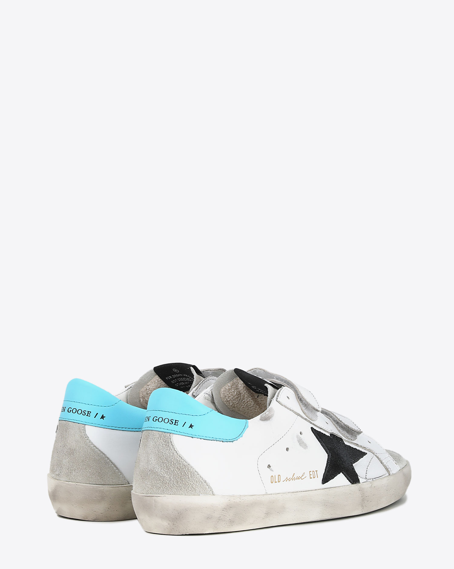 Sneakers femme Old school white black blue 10882 Golden Goose. Dos.