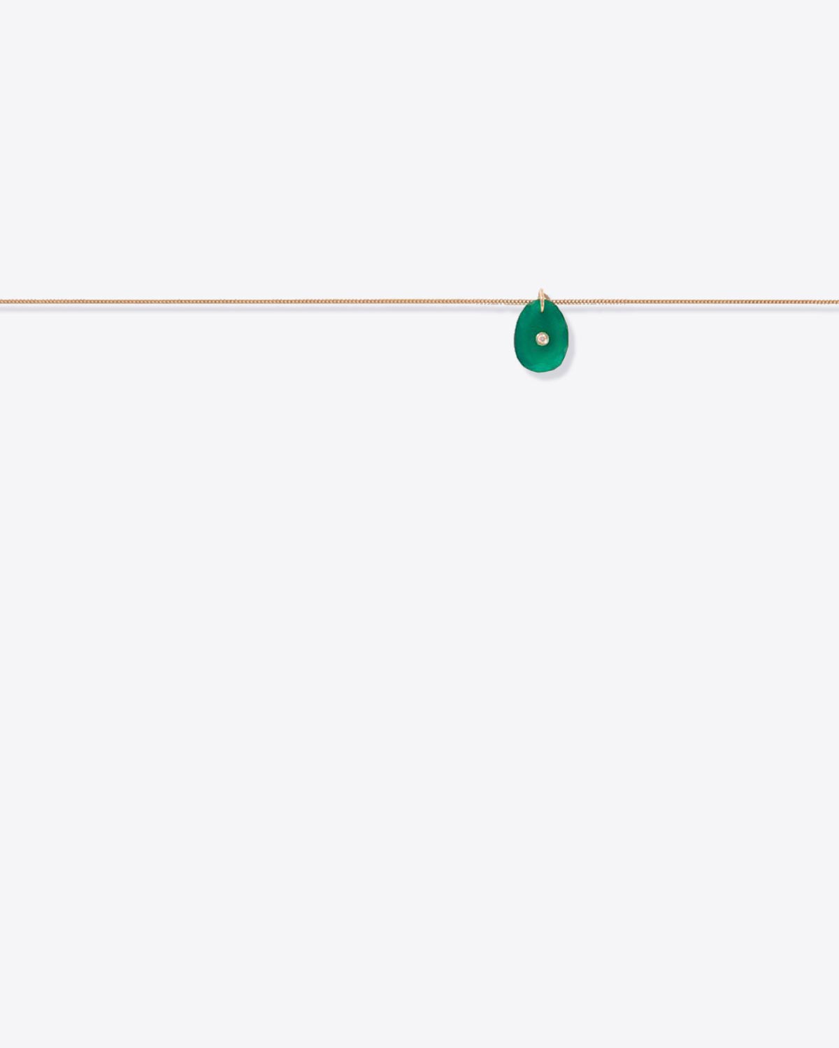 Collier Orso N°1 Onyx vert Pascale Monvoisin