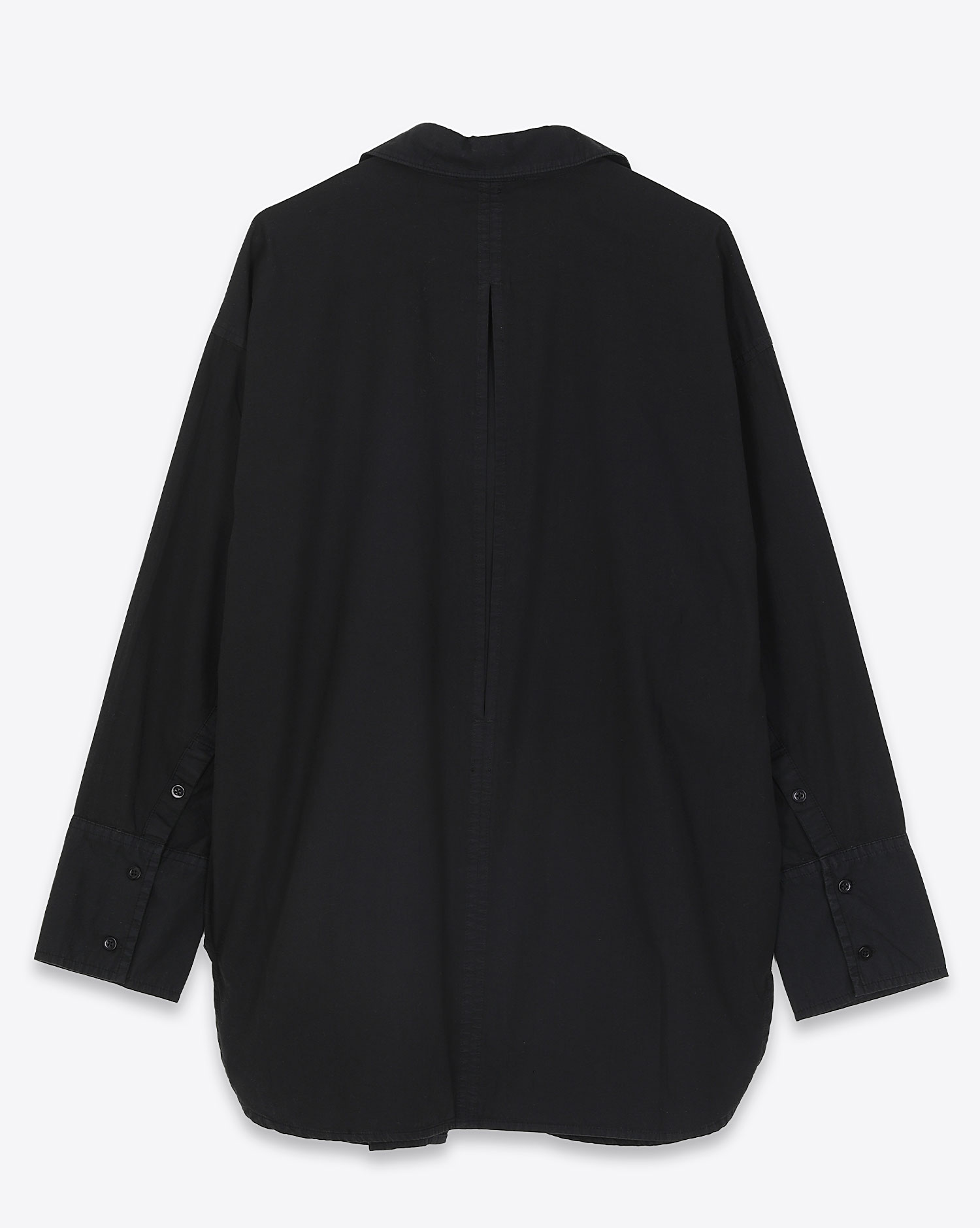 Chemise Oversized Ragdoll LA coton noir. Dos. 