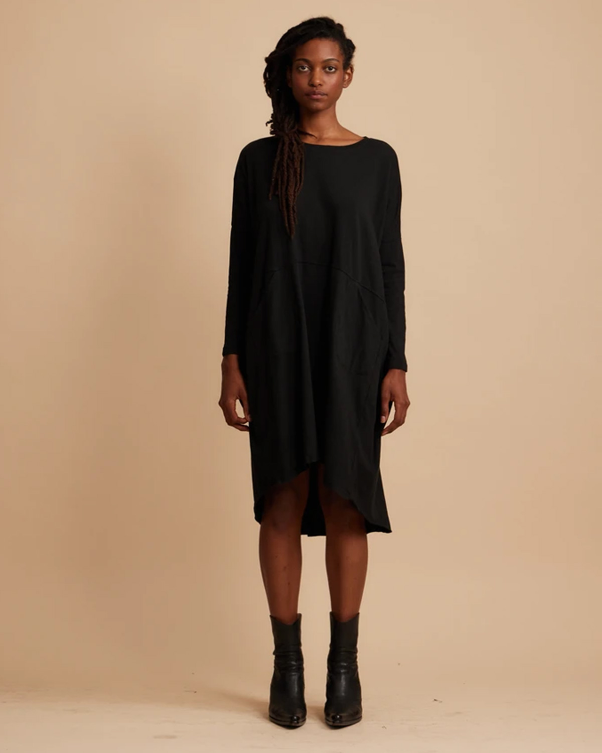 Image du produit Raquel Allegra Pré Collection Oversized Dress Black - 2