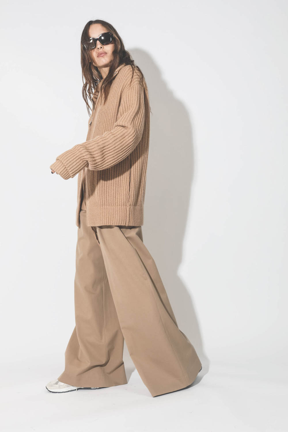 Pantalon camel hotsell taille haute