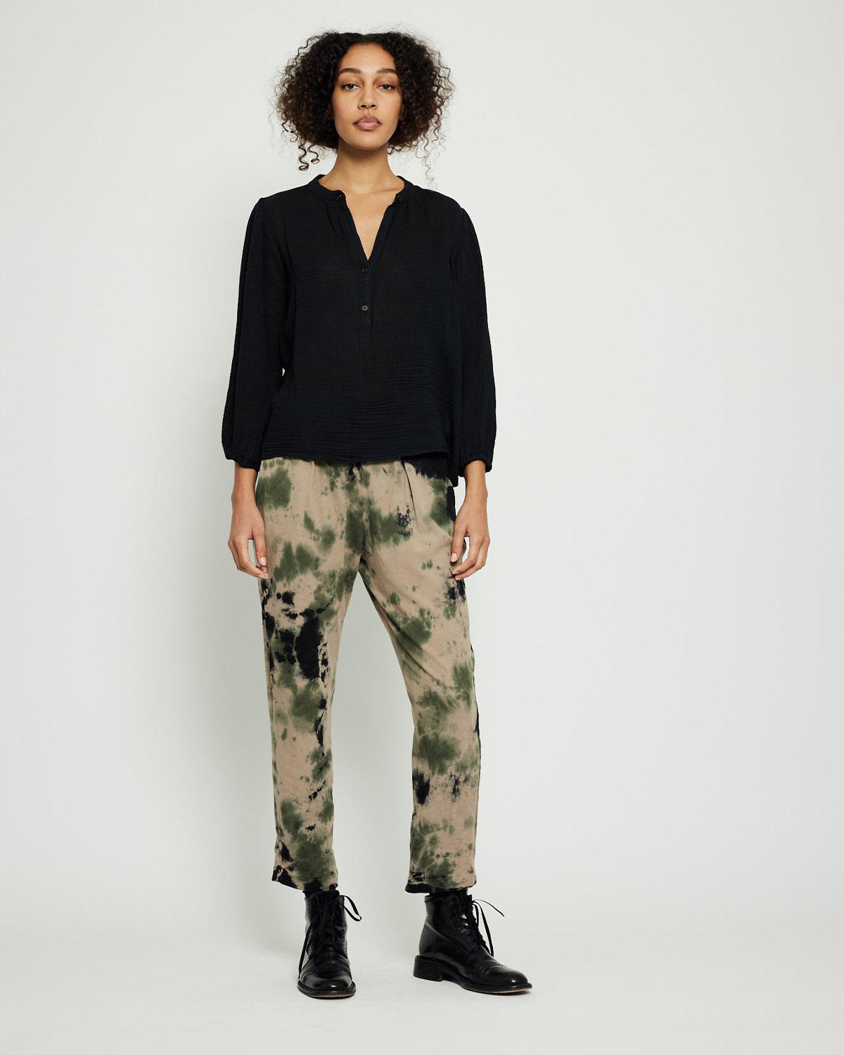 Image du produit Raquel Allegra Pré-Collection Easy Pant - Army Calico TD   - 3