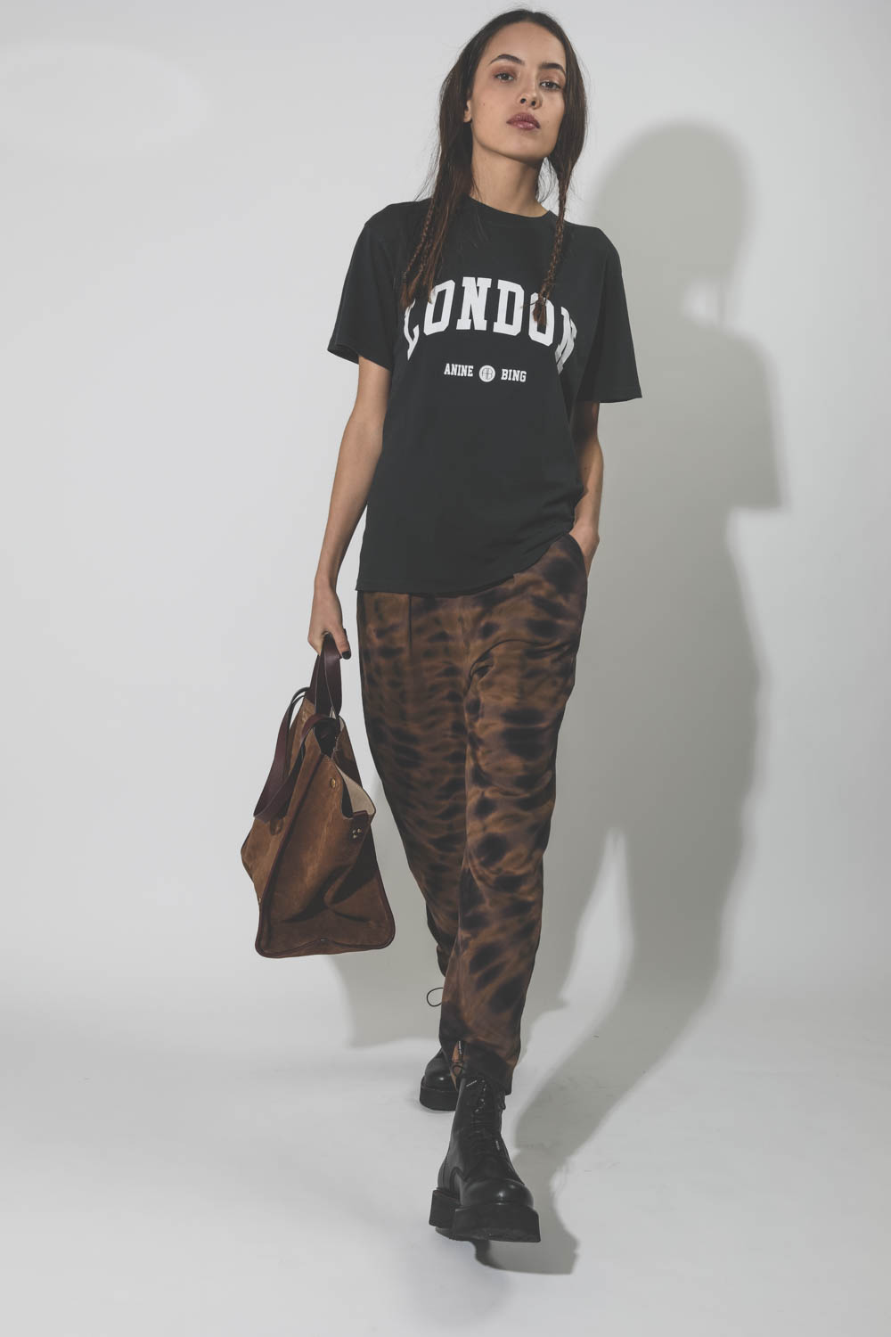 Pantalon en jersey Easy Pant tie and dye Rainbow Earthy Raquel Allegra