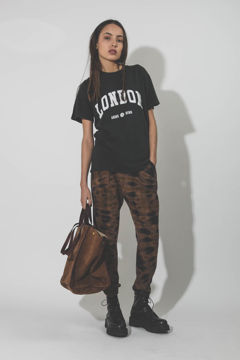 Pantalon en jersey Easy Pant tie and dye Rainbow Earthy Raquel Allegra