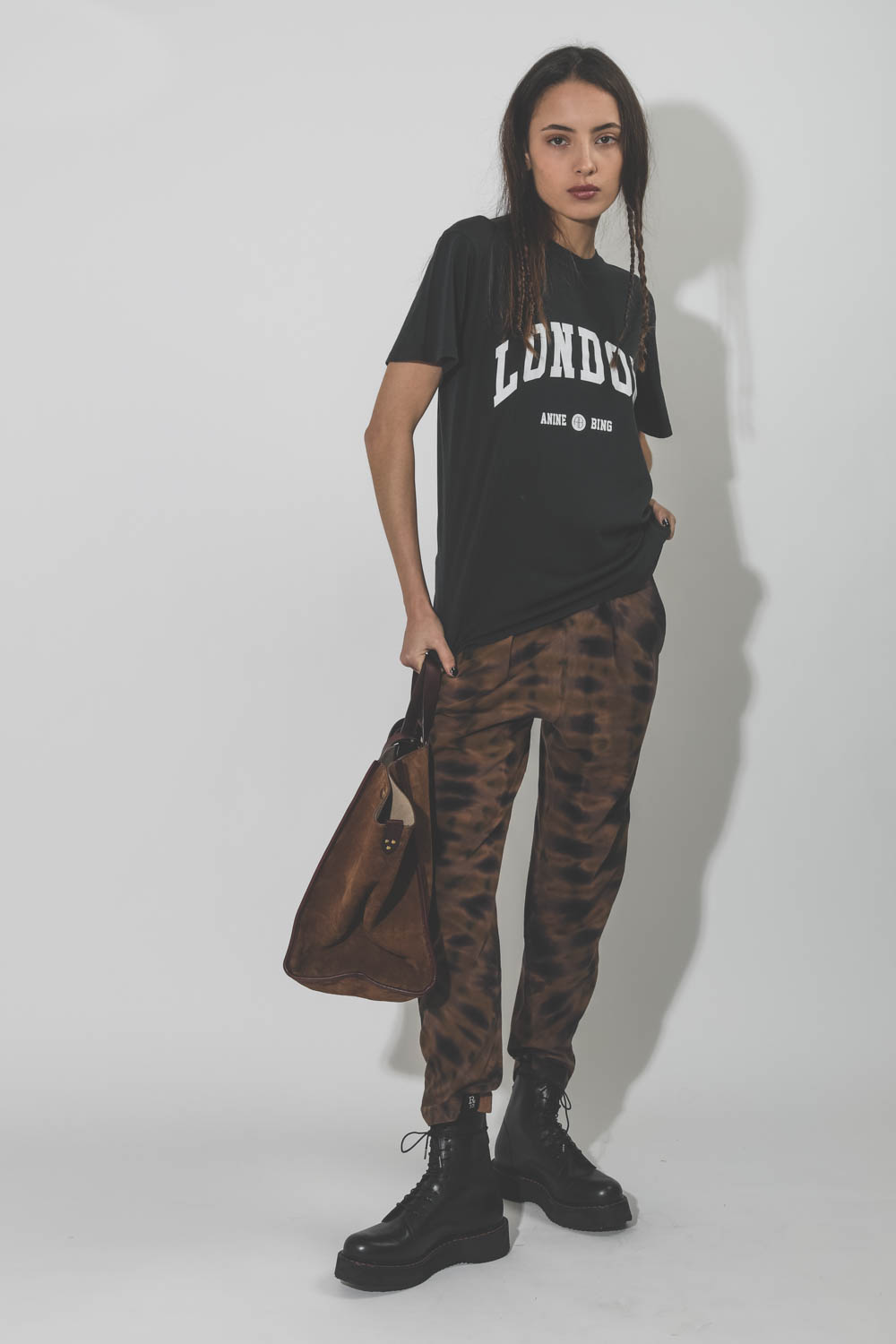 Pantalon en jersey Easy Pant tie and dye Rainbow Earthy Raquel Allegra