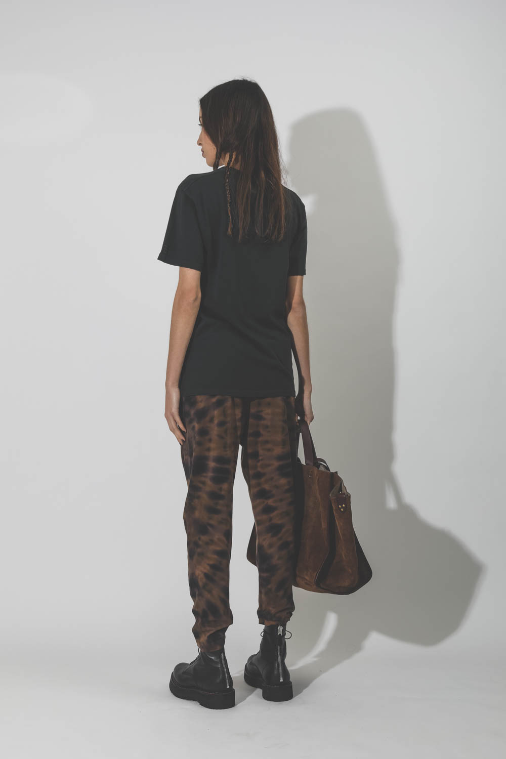Pantalon en jersey Easy Pant tie and dye Rainbow Earthy Raquel Allegra 