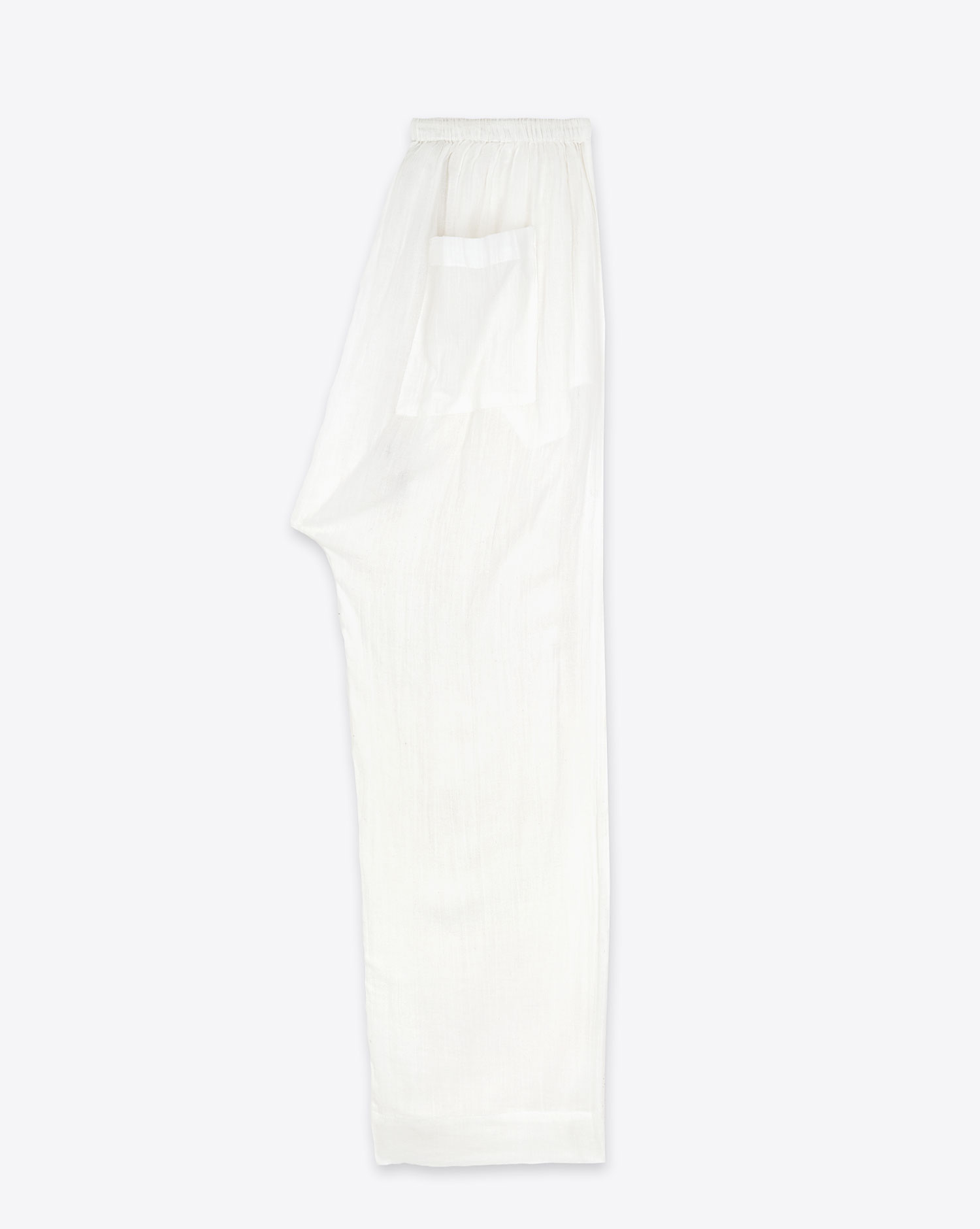 Produit Pantalon Reef The Great en coton blanc. Vue profil. 