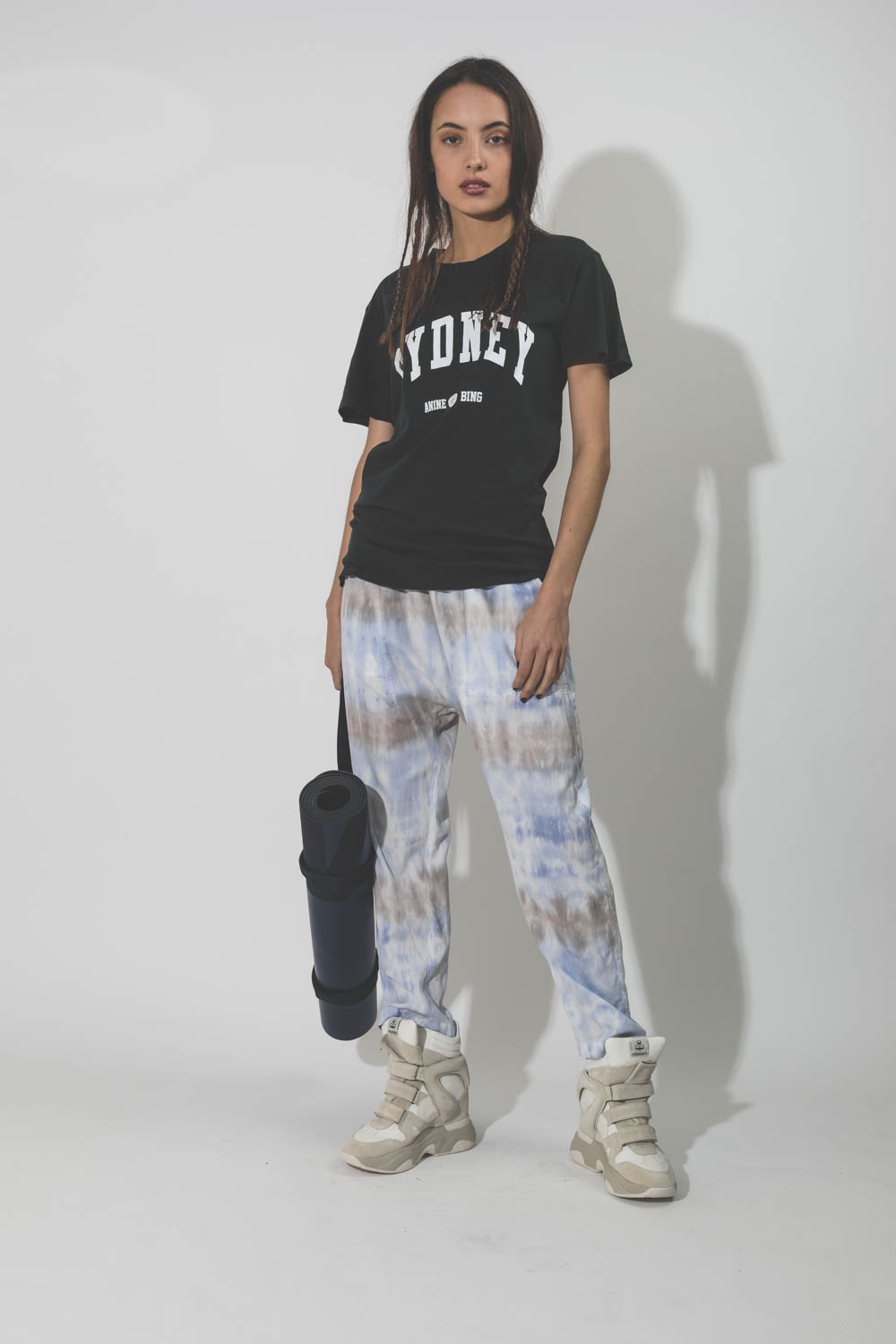 Pantalon sarouel Sunday pant tie and dye taupe sky Raquel Allegra