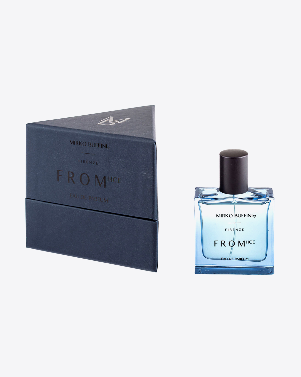 Produit Parfum From Mirko Buffini. Flacon de 100 ml vendu dans sa boite triangulaire. Collection HCE.
