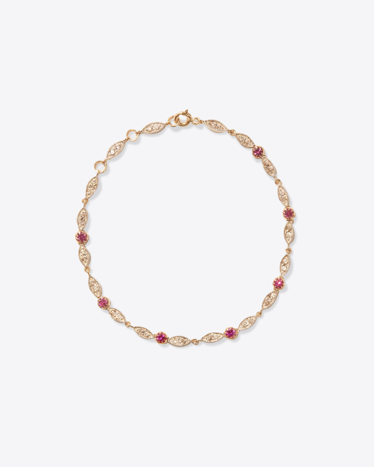 Bracelet Ava Pascale Monvoisin Saphirs roses 