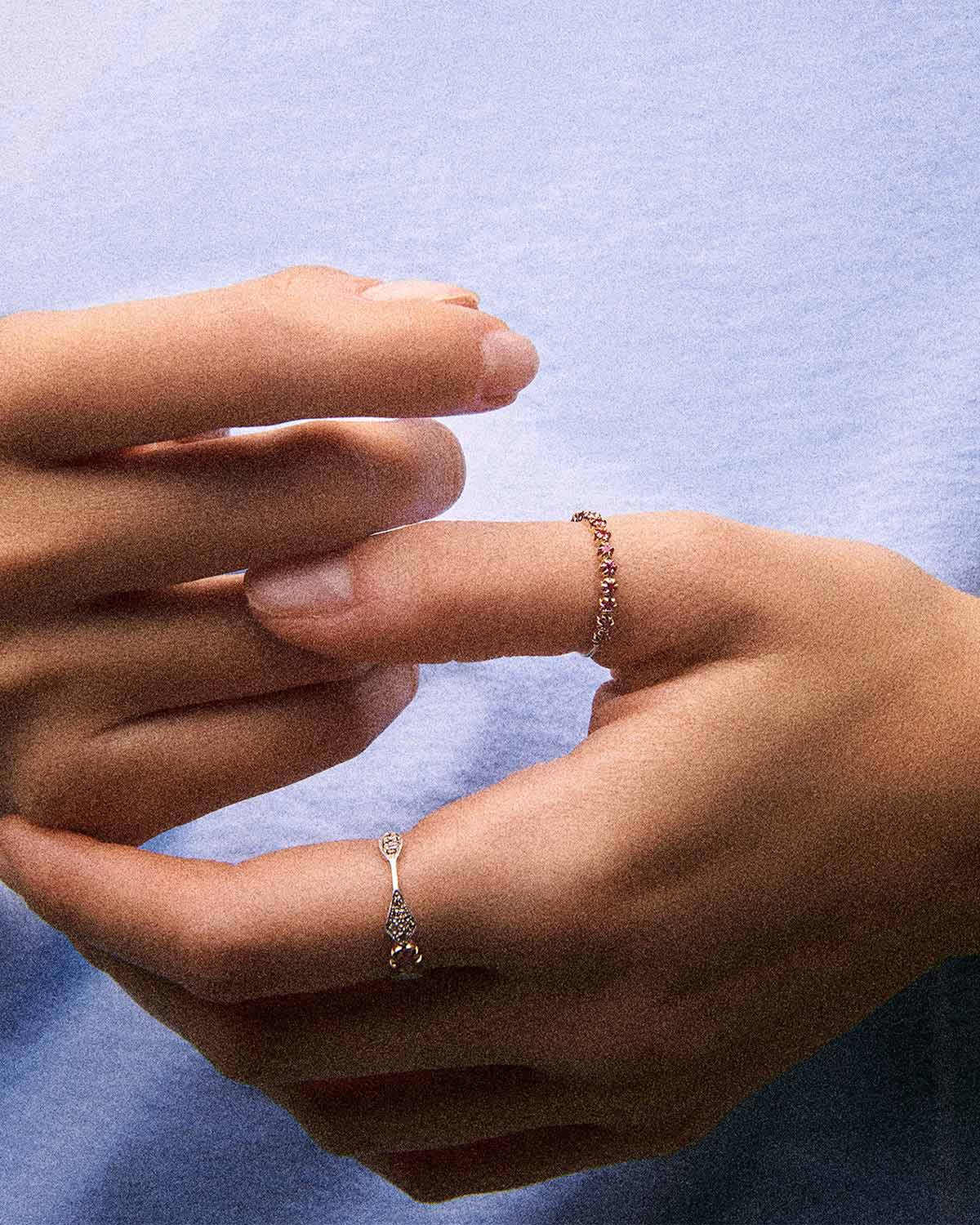Pascale Monvoisin Bague Ava N°2 Saphir Rose