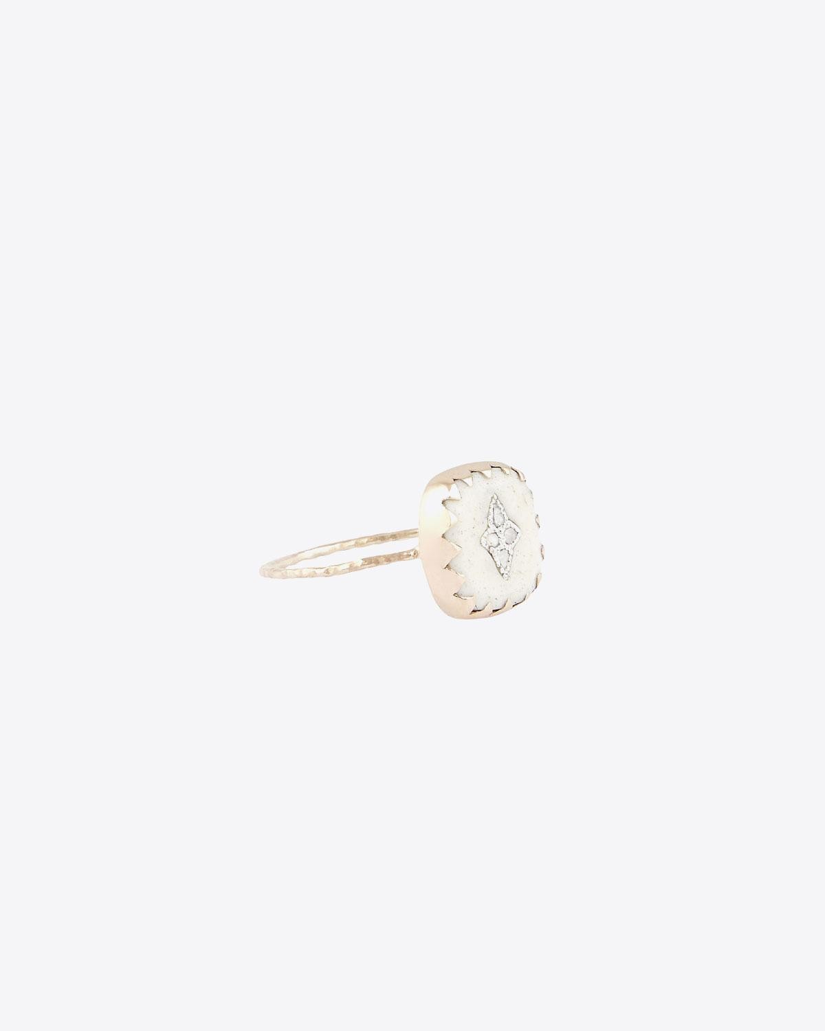 Produit Pascale Monvoisin Pierrot Bague Blanc & Diamants 