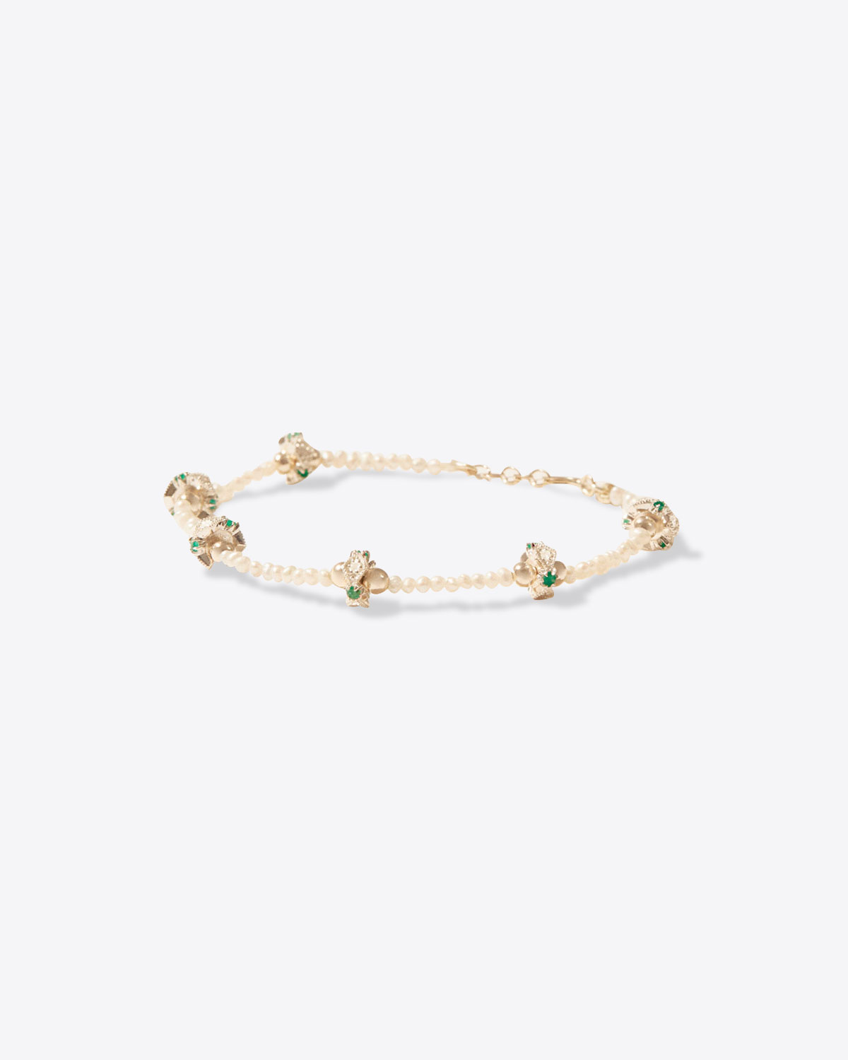 Produit Bracelet Chelsea n°1 Diamants Émeraudes Pascale Monvoisin

