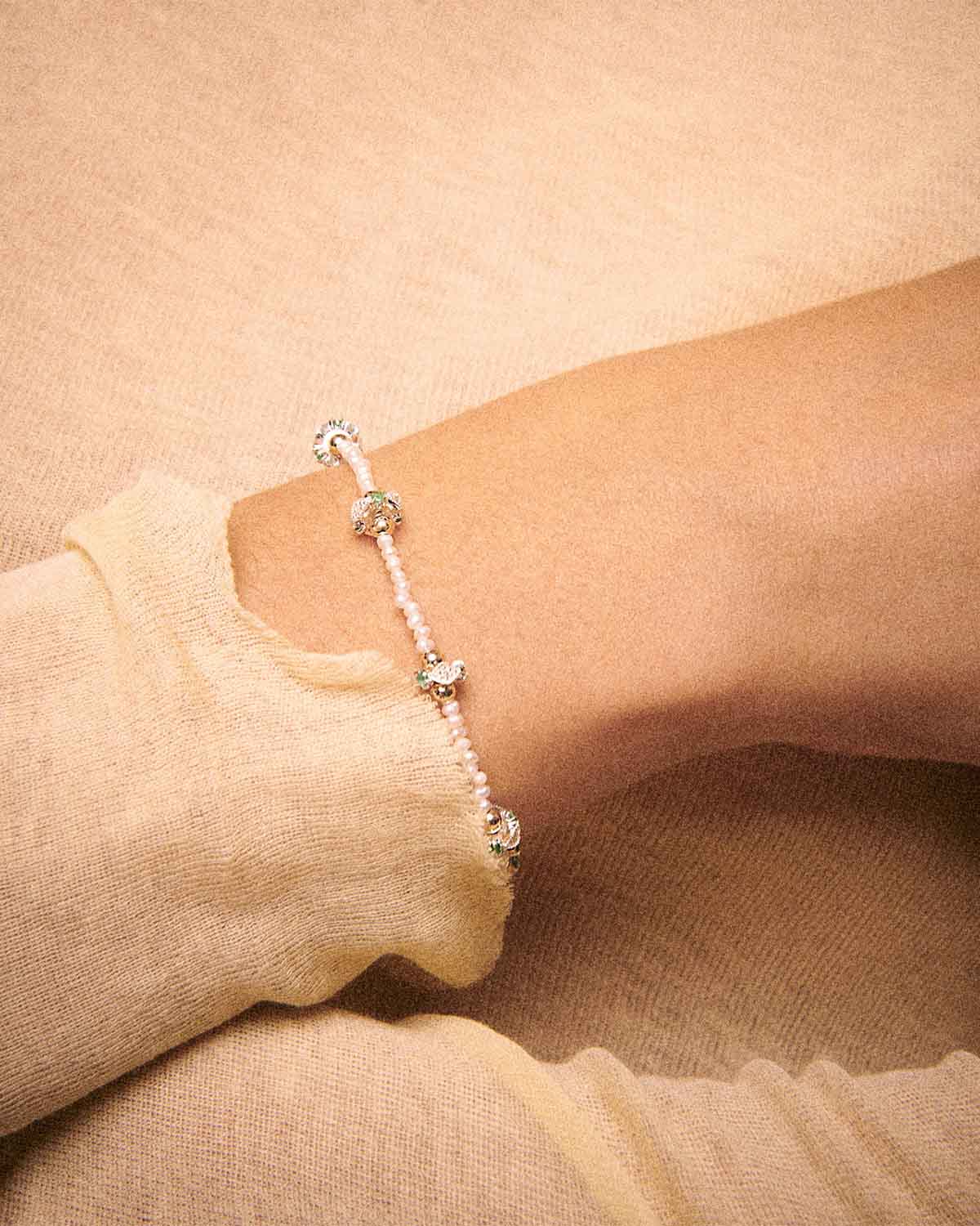 Bracelet Chelsea n°1 Diamants Émeraudes Pascale Monvoisin
