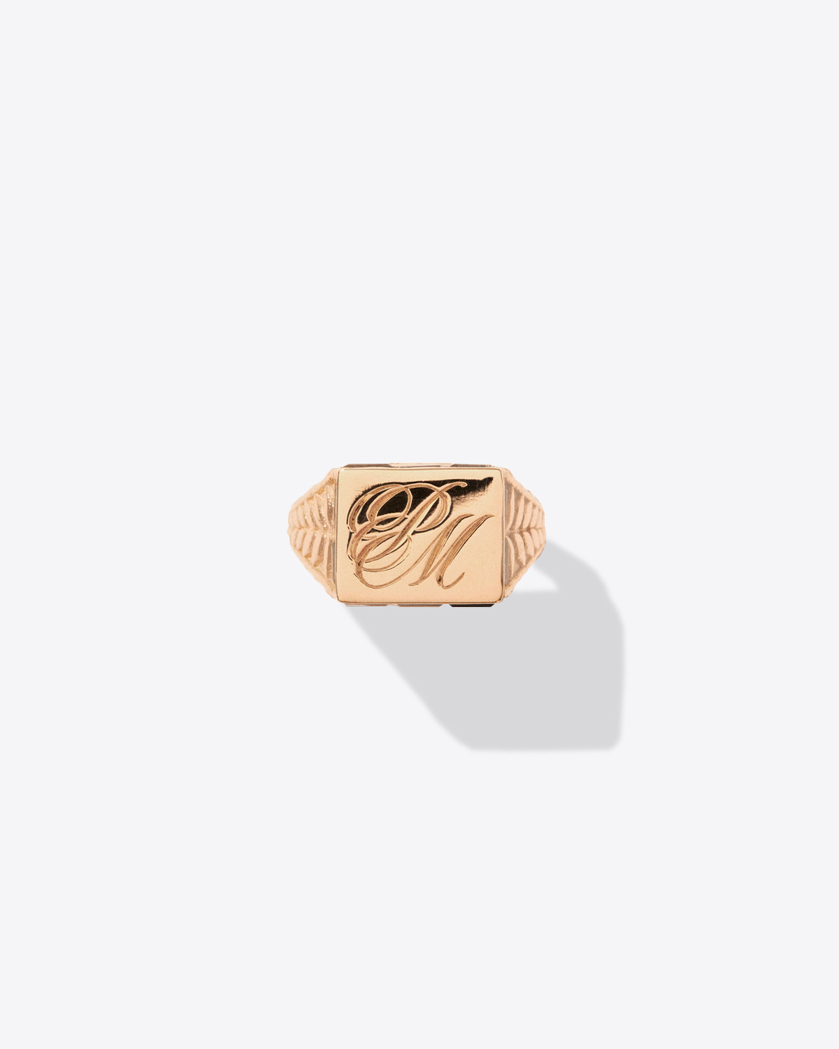 Bague chevalière Poppy Tourmaline Pascale Monvoisin. Face. 