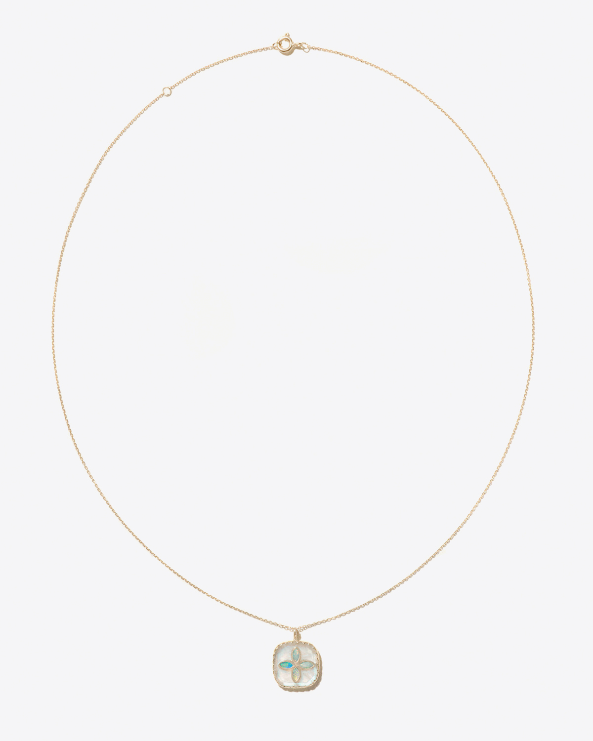 Collier Bowie Pascale Monvoisin avec pendentif opale et pierre de lune. 