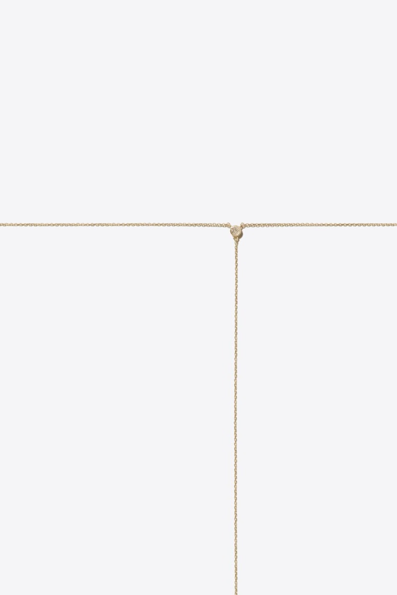 Produit Collier Dune Pascale Monvoisin en or jaune, 9 carats, diamant. Vue de face.