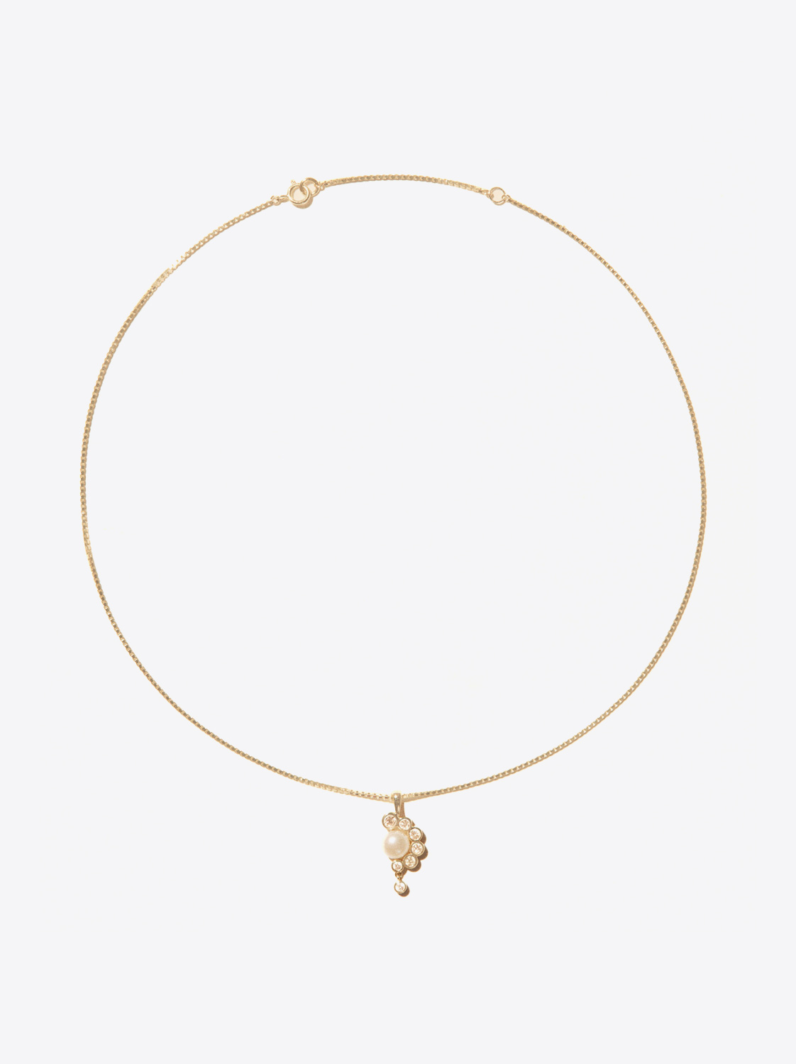 Collier avec pendentif Martha N°2 Pascale Monvoisin en or jaune. 