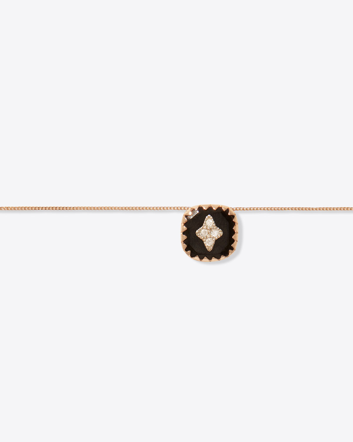 Collier Pascale Monvoisin Pierrot noir diamant 