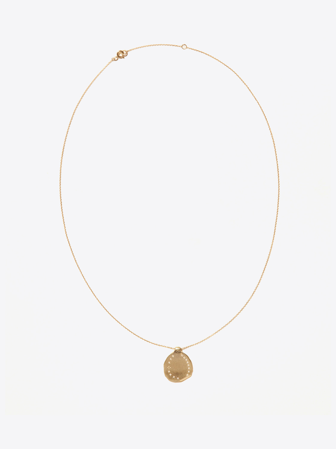 Collier avec pendentif Rio N°1 Pascale Monvoisin en or jaune. 