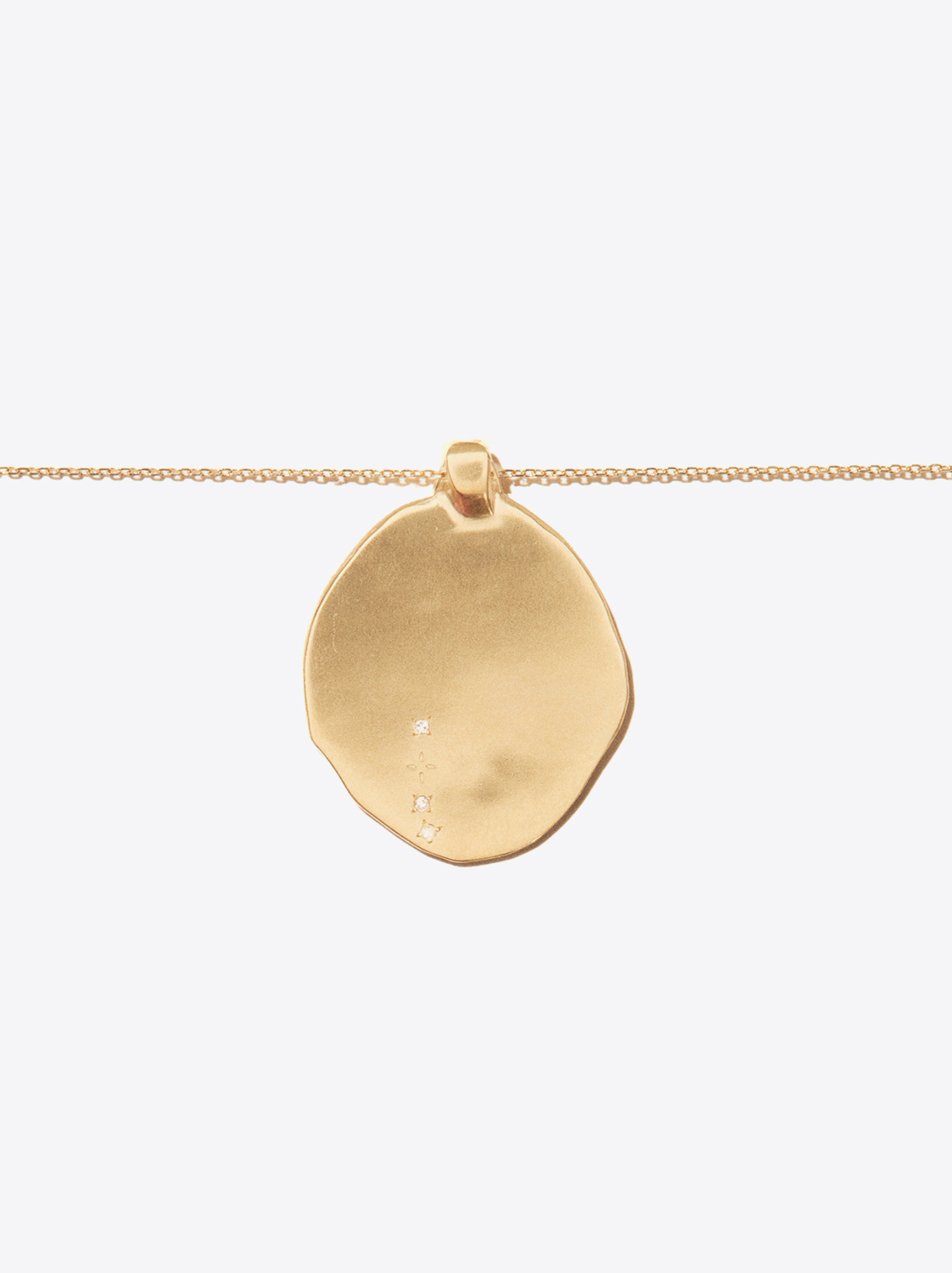 Collier avec pendentif Rio N°2 Pascale Monvoisin en or jaune. 