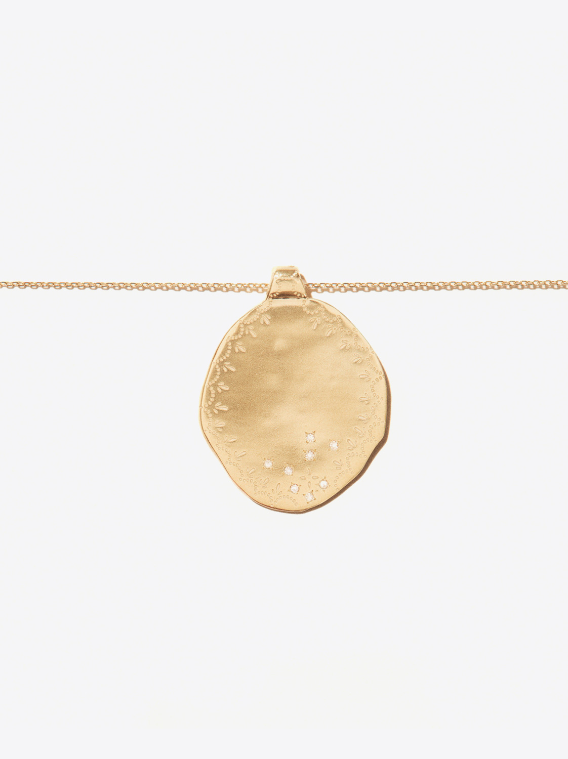 Collier avec pendentif Rio N°2 Pascale Monvoisin en or jaune. 