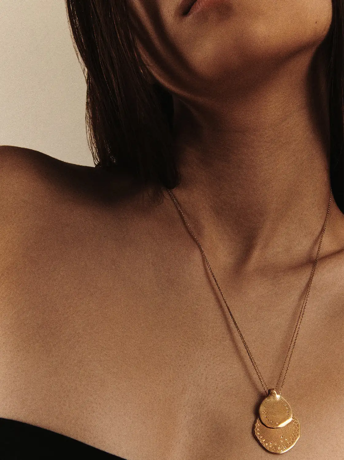 Collier avec pendentif Rio N°2 Pascale Monvoisin en or jaune. 