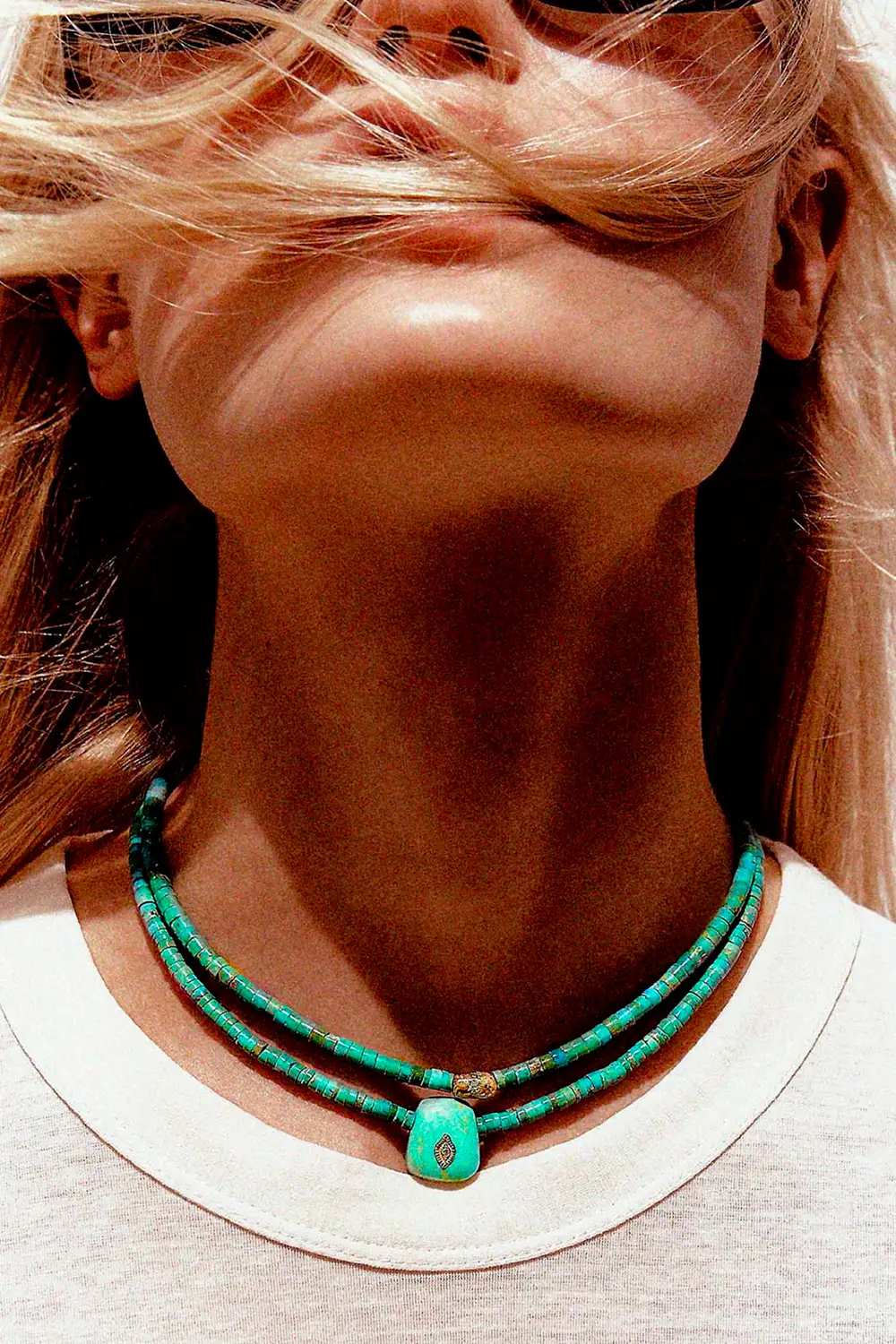 Produit Collier Taylor N°2 Pascale Monvoisin turquoise 